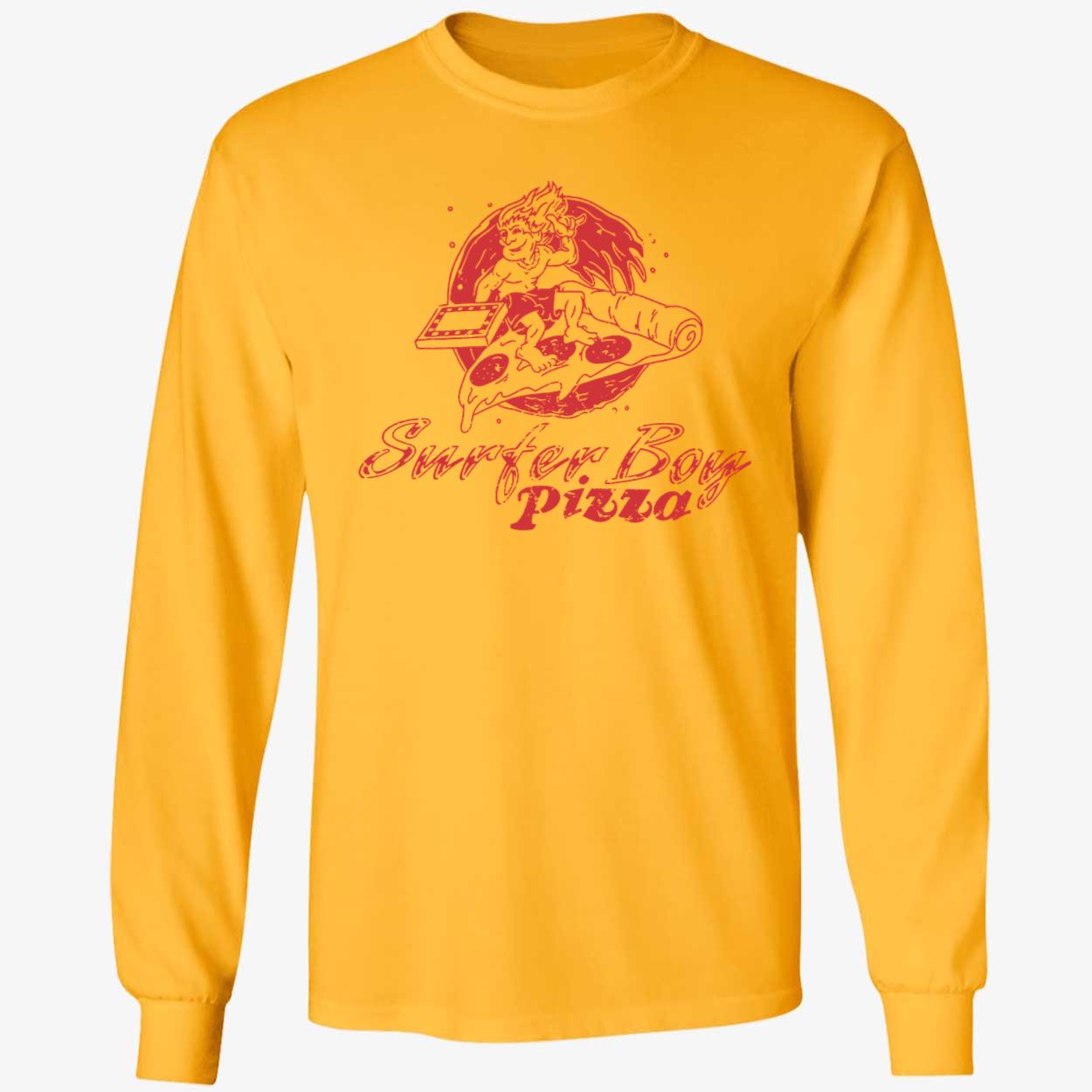 Surfer Boy Pizza Long Sleeve Shirt