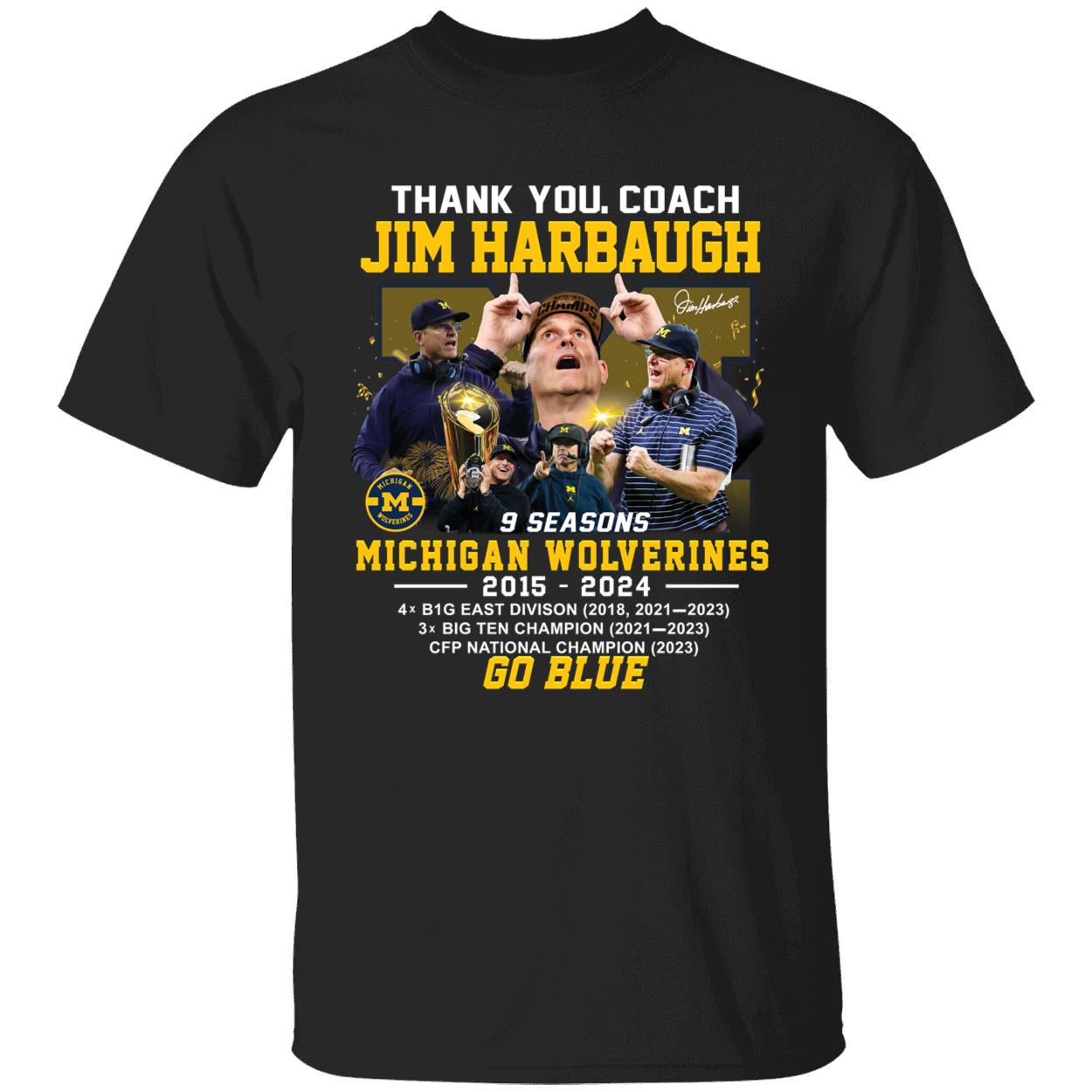 Thank You Coach Jim Harbaugh Michigan 2015 2024