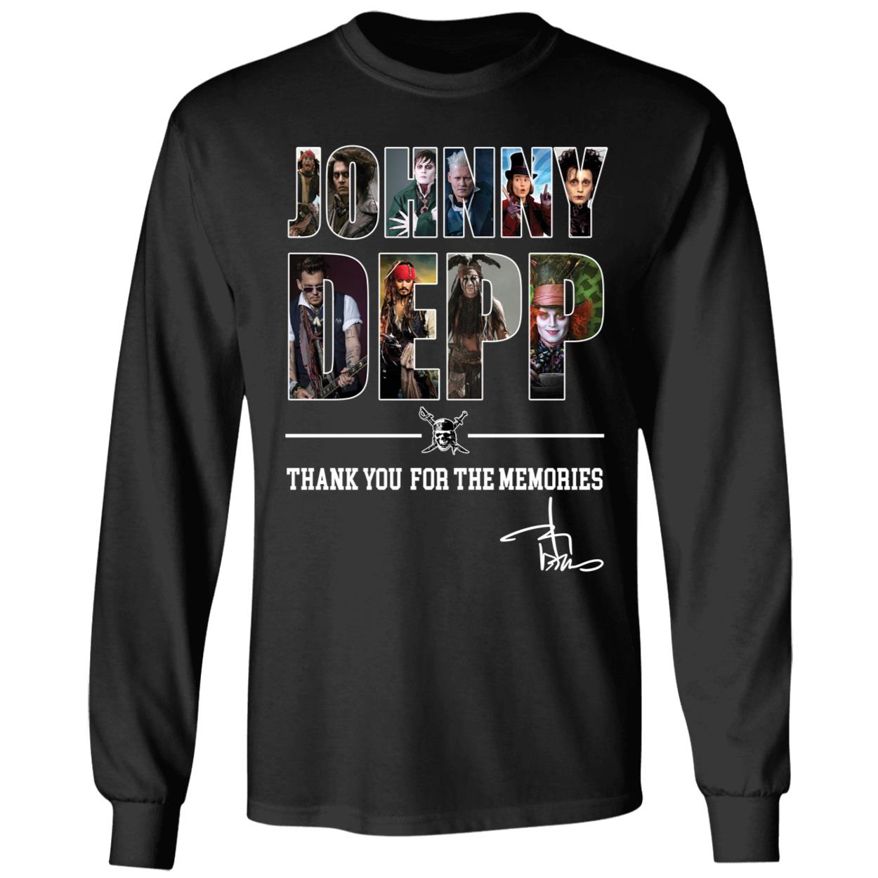 Thank You For The Memories Johnny Depp Long Sleeve Shirt