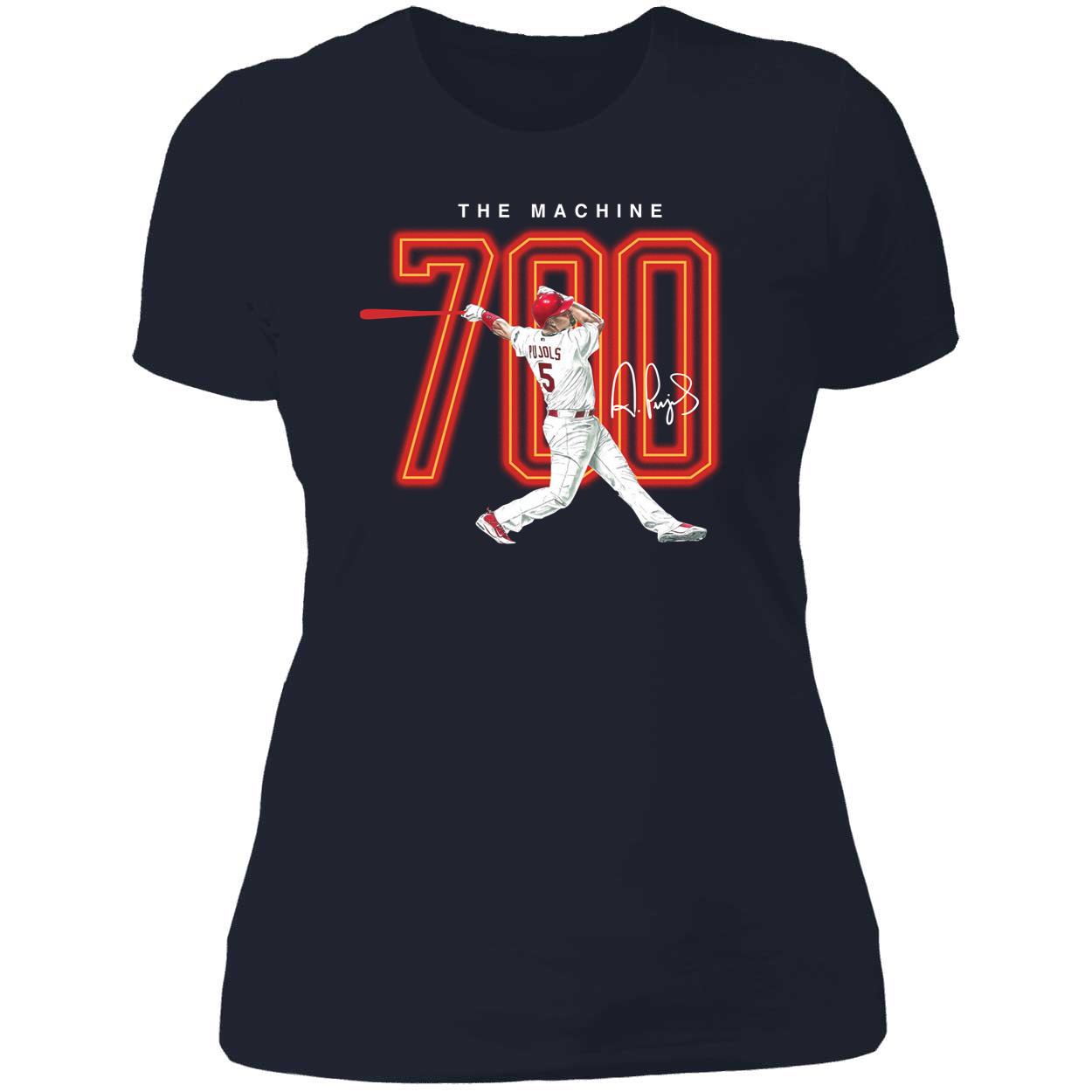 The Machine Albert Pujols 700 Ladies Boyfriend Shirt