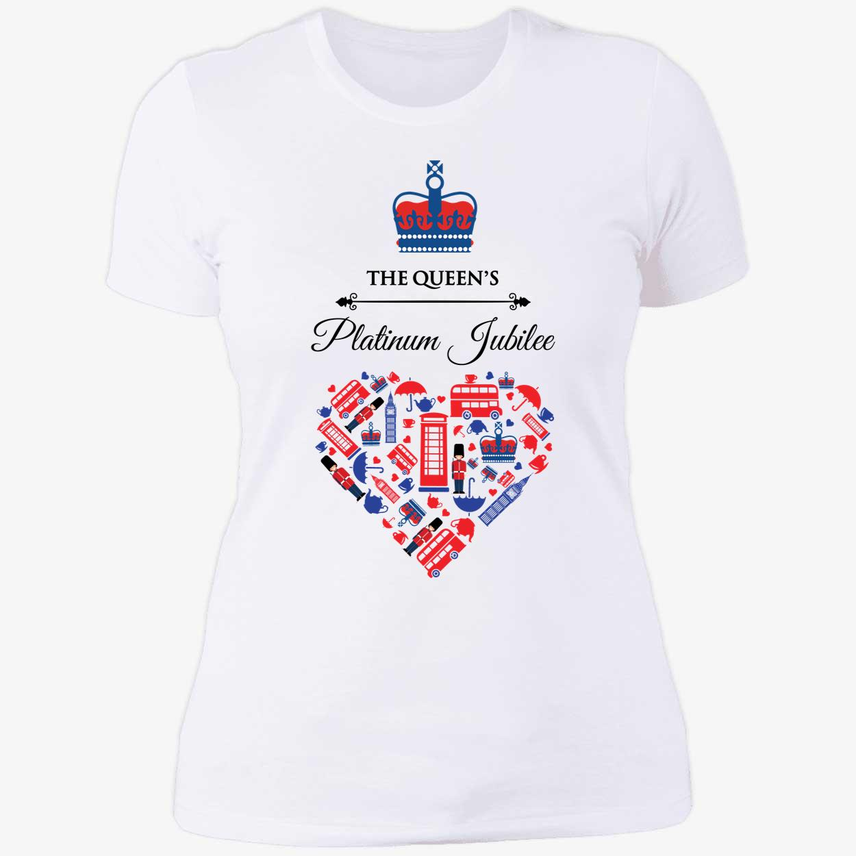 The Queen's Platinum Jubilee Ladies Boyfriend Shirt