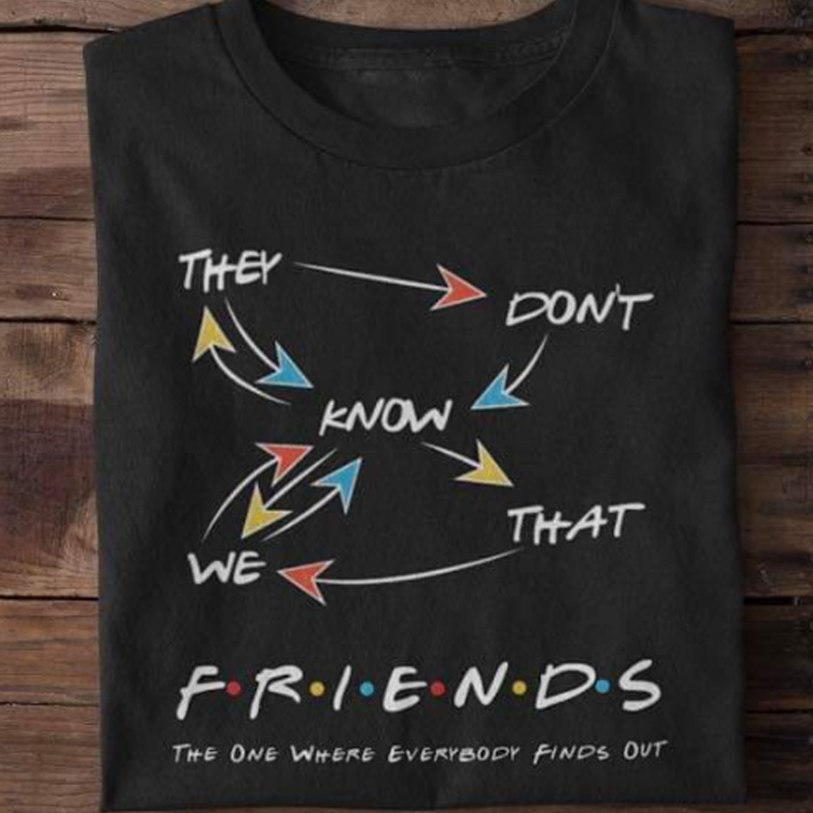 They Don't Know We That Friends The One Where Everybody Finds Out Shirt