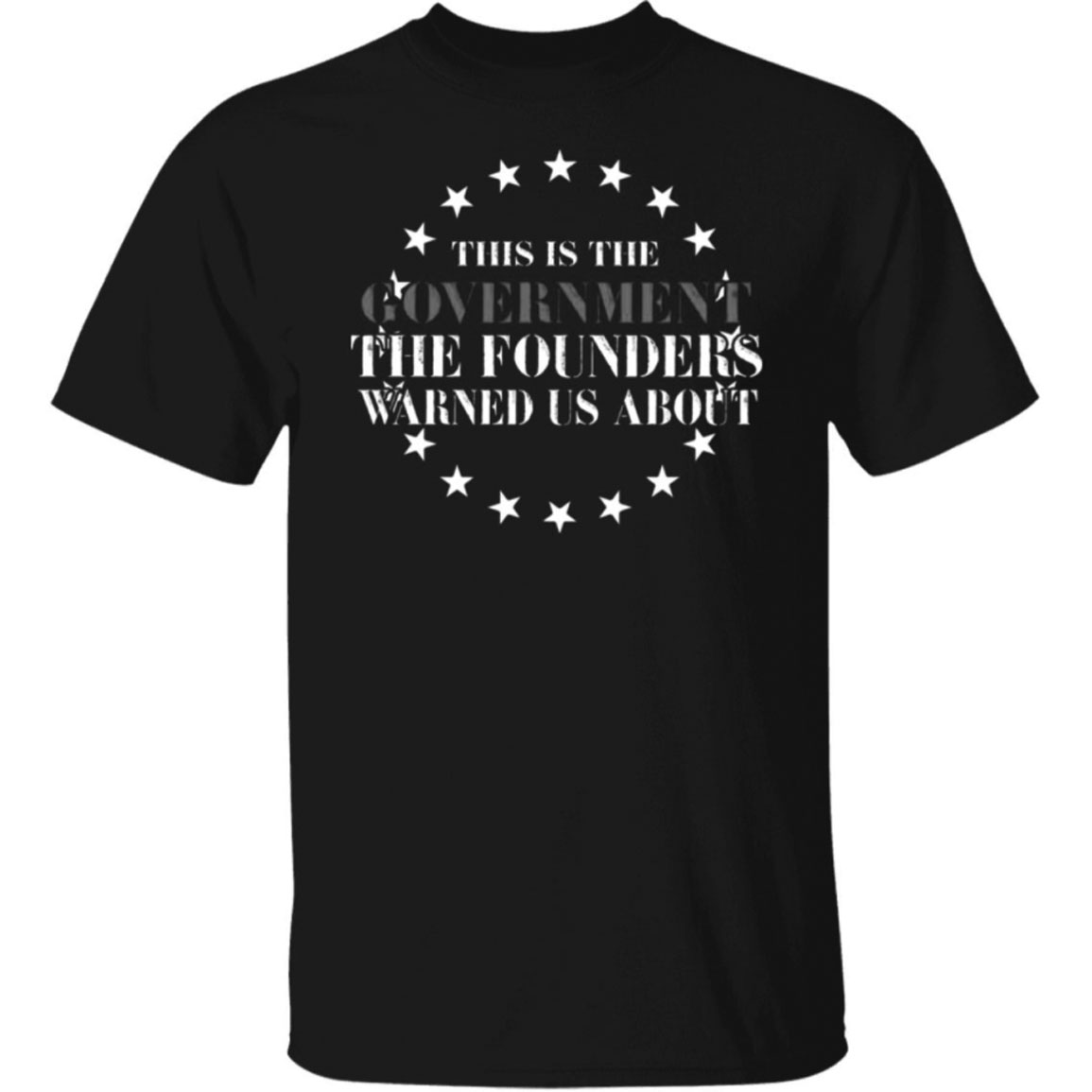 This Is The Government The Founders Warned Us About Shirt