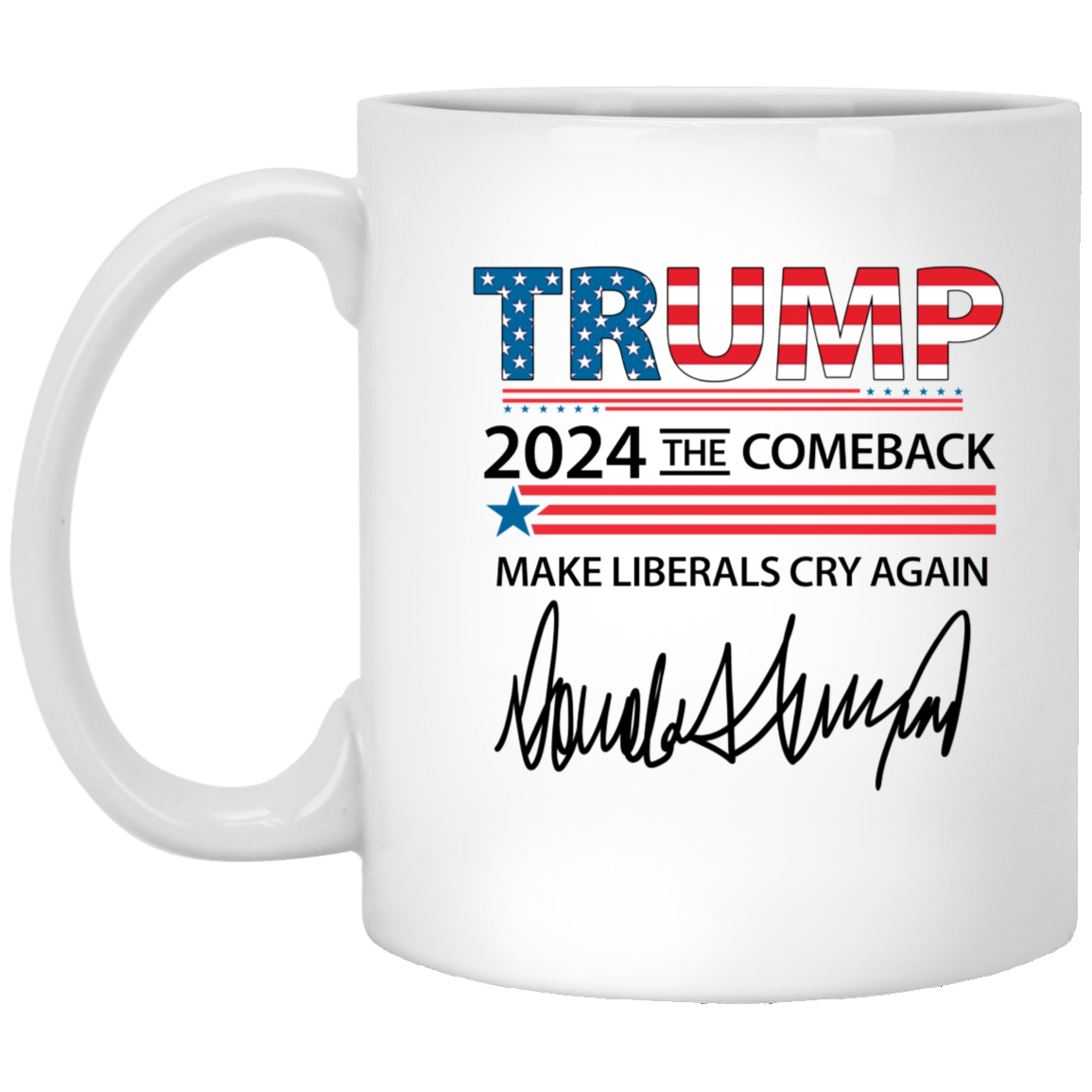 Trump 2024 The Comeback Make Liberals Cry Again Mug