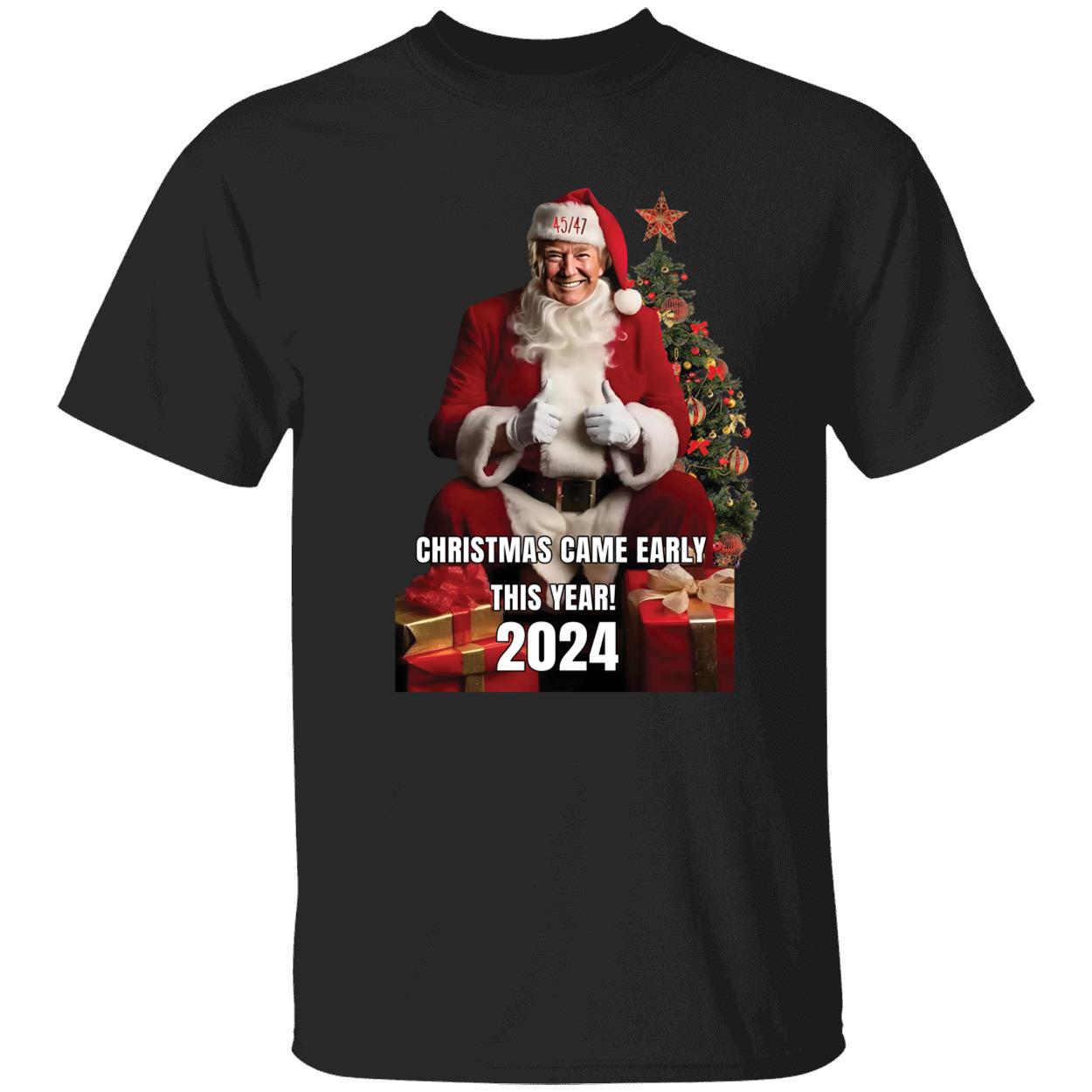 Trump 45 47 Christmas Came Early This Year 2024 Shirt 1 1.jpg