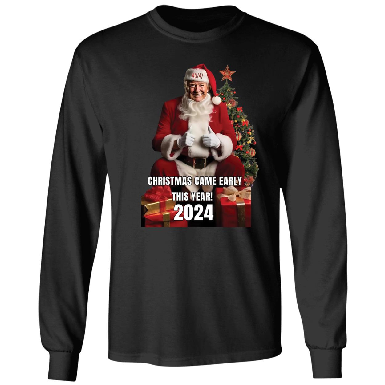 Trump 45 47 Christmas Came Early This Year 2024 Shirt 4 1.jpg