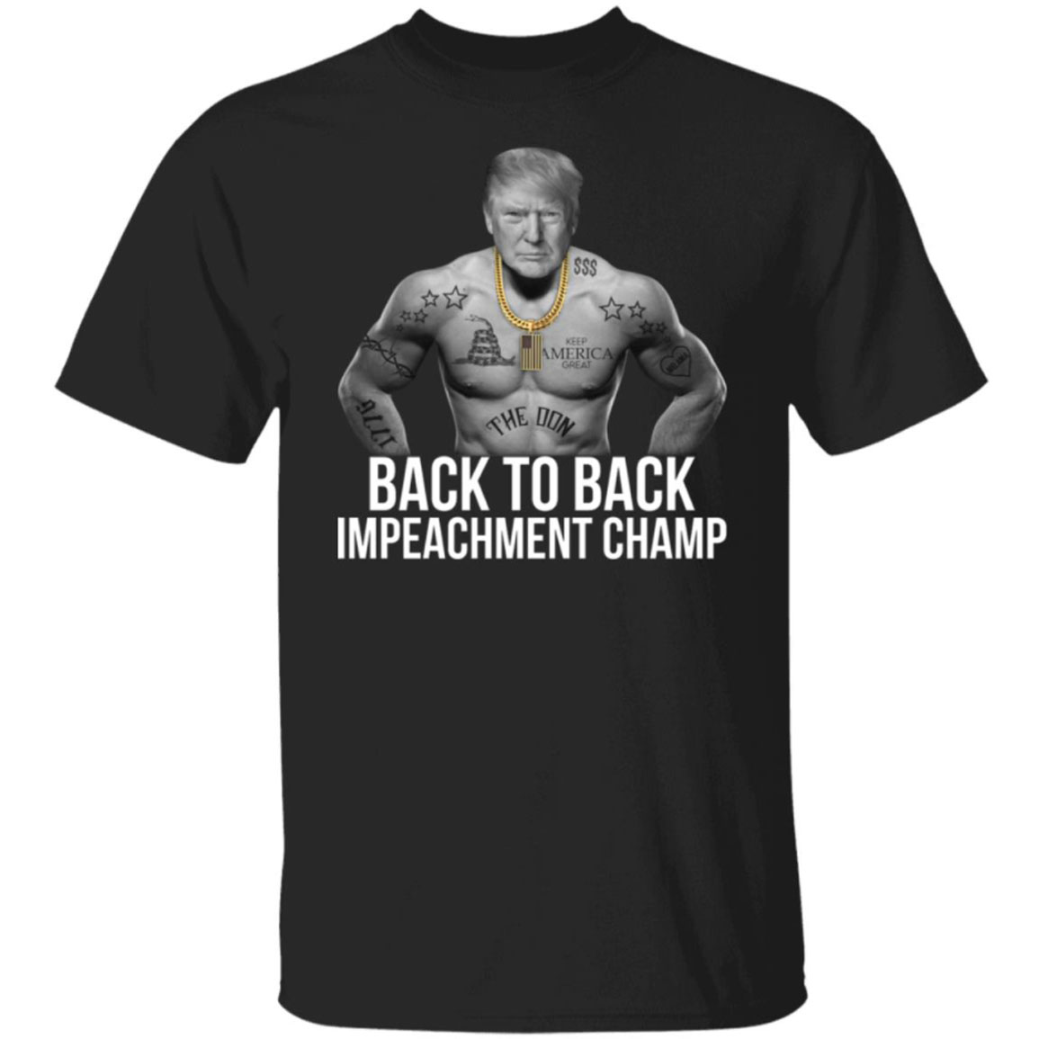 Trump Back To Back Impeachment Champ Shirt