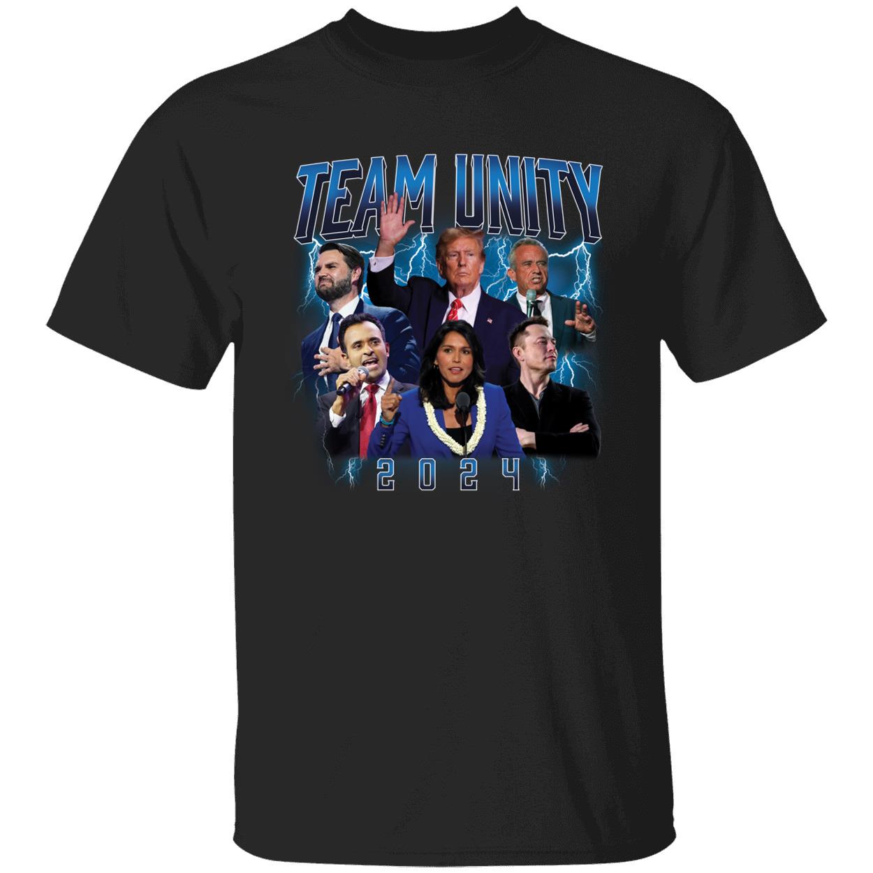 Trump Jd Vance Kennedy Tulsi Gabbard Elon Musk Team Unity 2024 Shirt