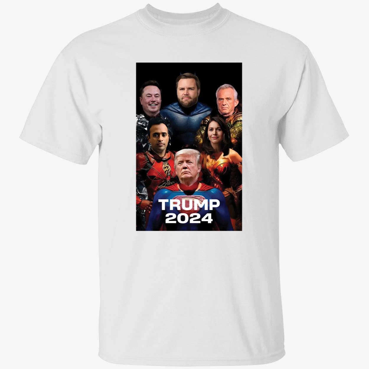 Trump Vance Rfk Jr Musk And Gabbard Superheroes Trump 2024 Shirt