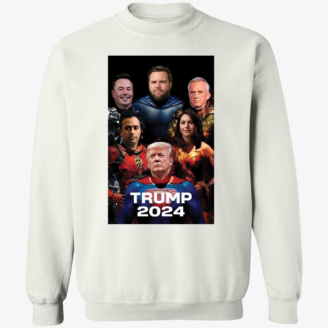 Trump Vance Rfk Jr Musk And Gabbard Superheroes Trump 2024 Shirt 3 1.jpg