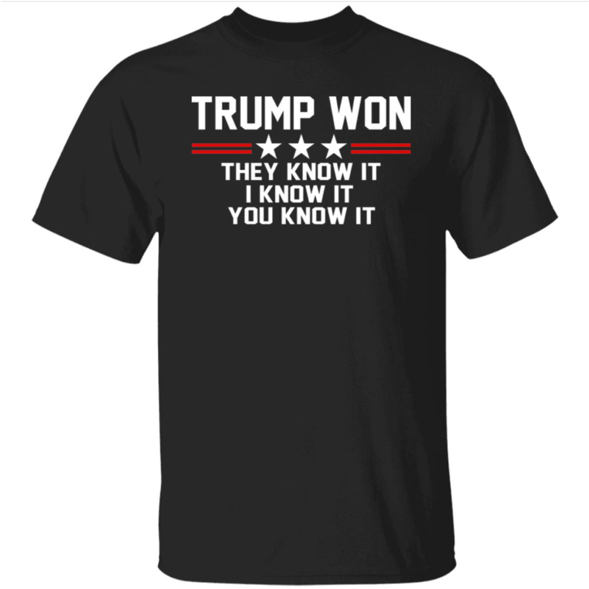 Trump Won They Know It I Know It You Know It Shirt