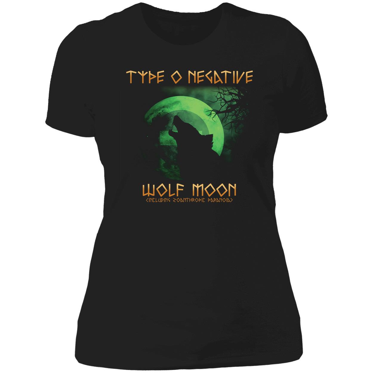 Type O Negative Wolf Moon Ladies Boyfriend Shirt