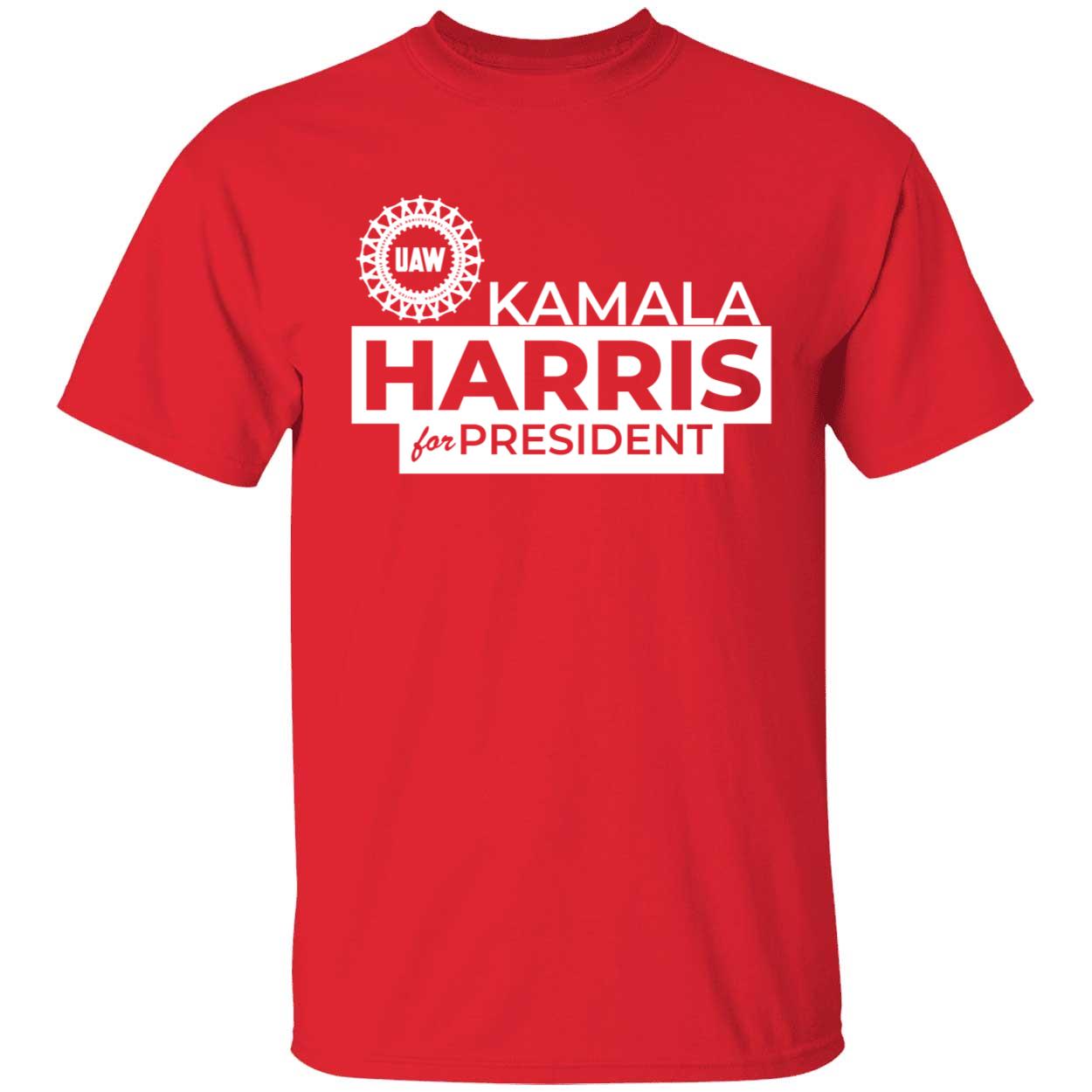 Uaw Kamala Harris For President Shirt