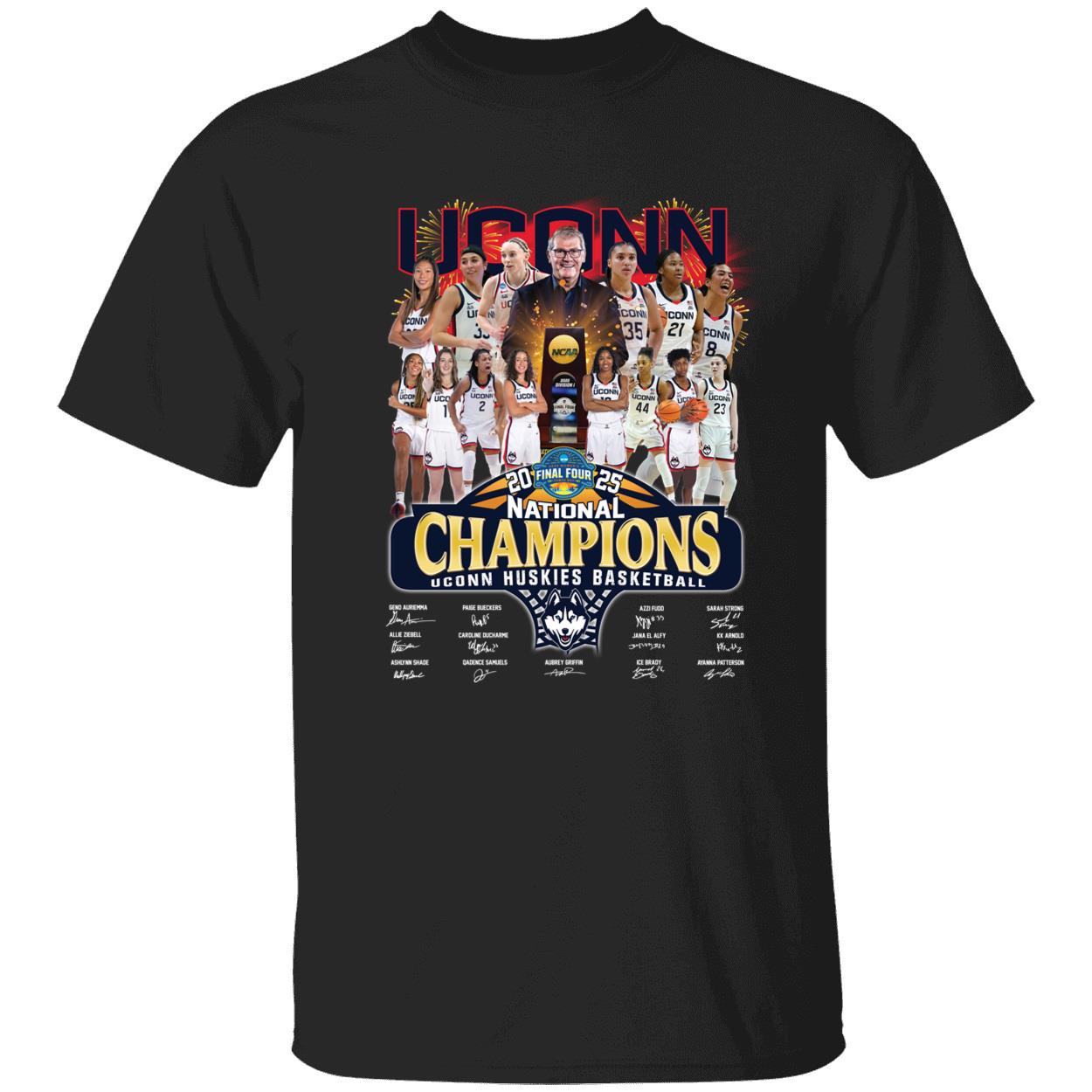 Uconn Huskies Basketball 2025 National Champions Signature Shirt 1 1.jpg