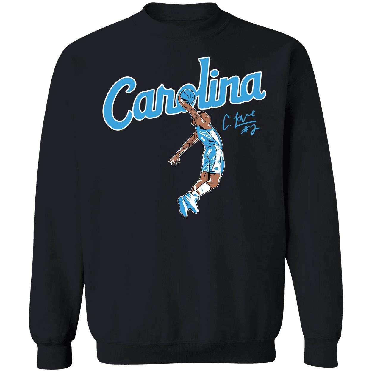 Unc Basketball Caleb Love Dunk Shirt 3 1.jpg