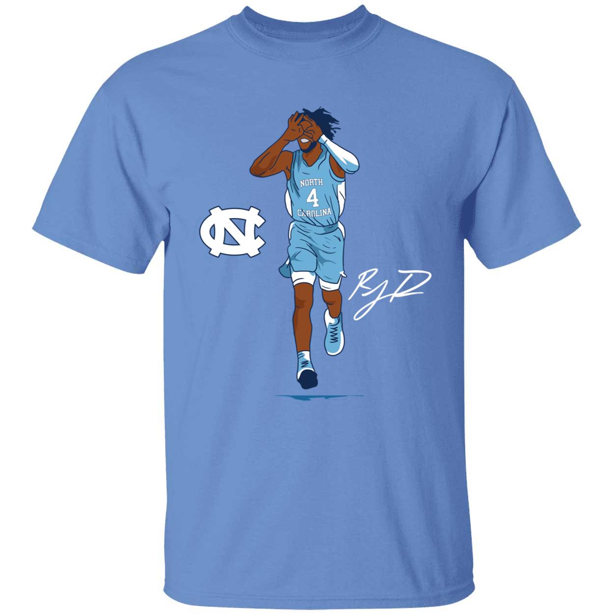 Unc Basketball R.j Davis Superstar Pose Shirt 1 1.jpg