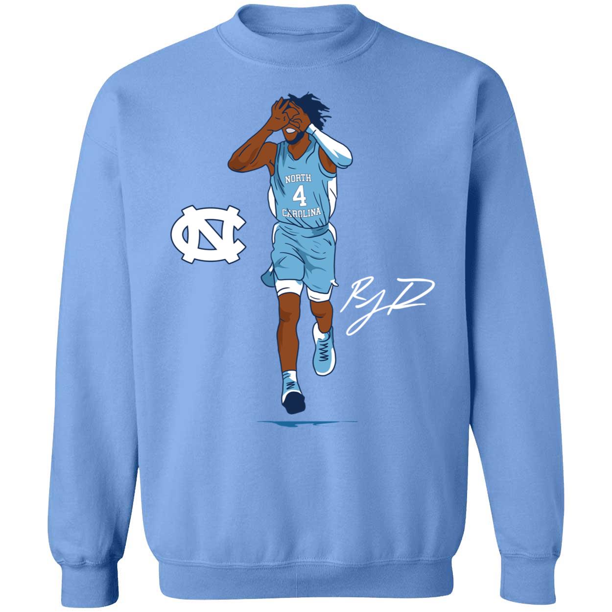 Unc Basketball R.j Davis Superstar Pose Shirt 3 1.jpg