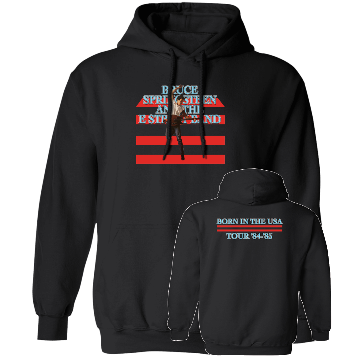 [Front + Back] Bruce Springsteen Born In The USA Hoodie