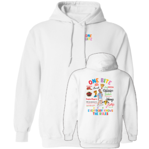 [Front + Back] One Bite Everybody Knows The Rules Hoodie