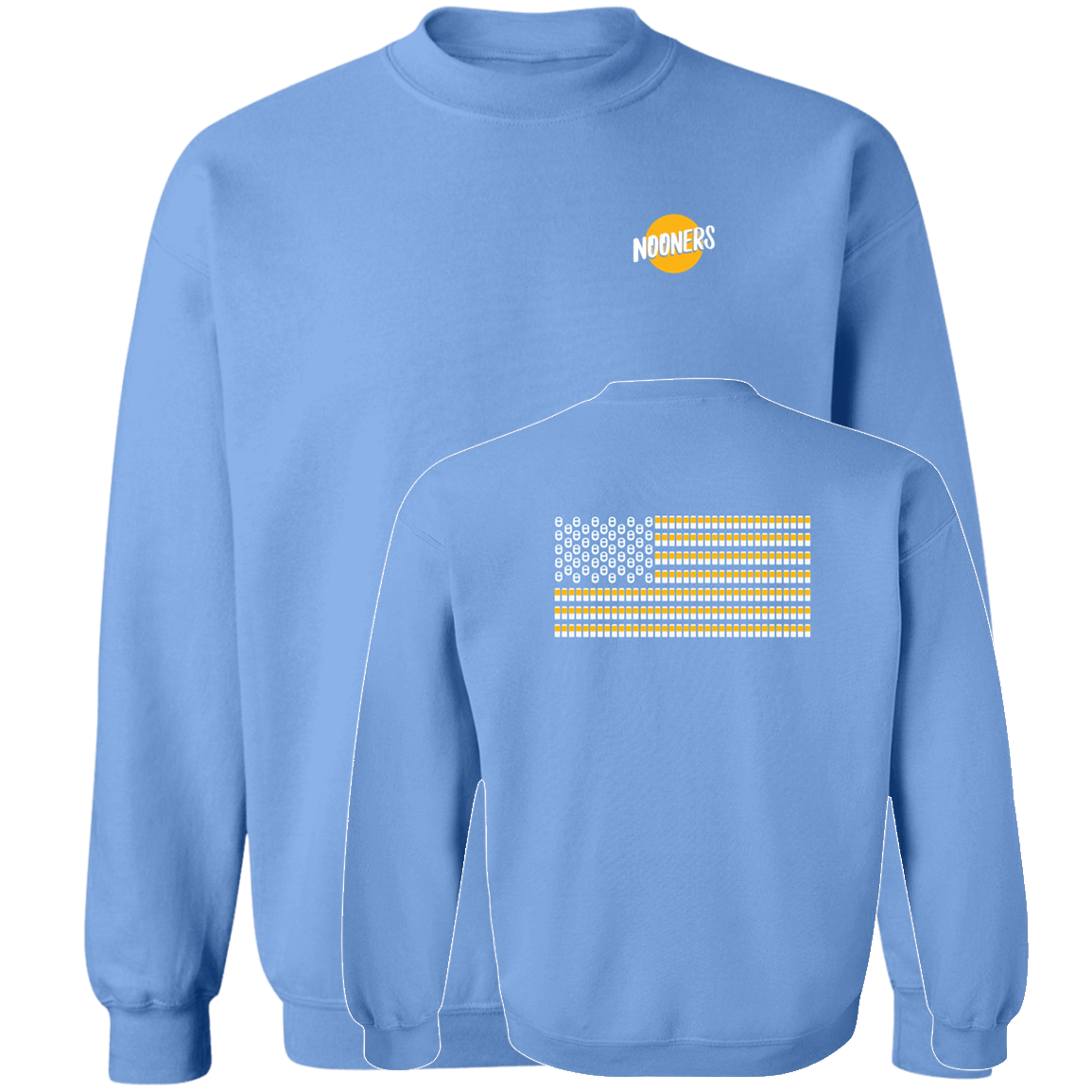 [Front + Back] Nooners Can Flag Sweatshirt