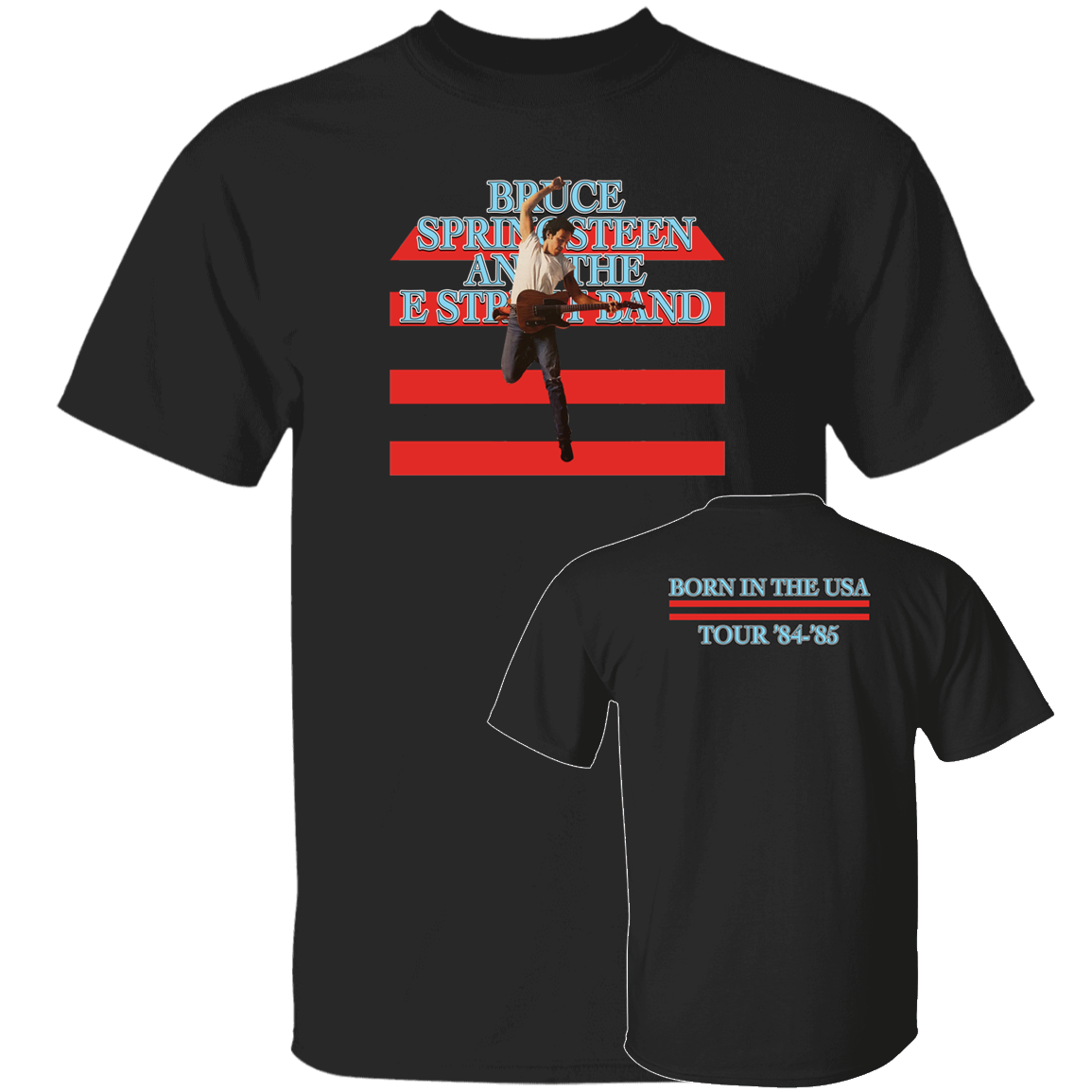 [Front + Back] Bruce Springsteen Born In The USA Shirt