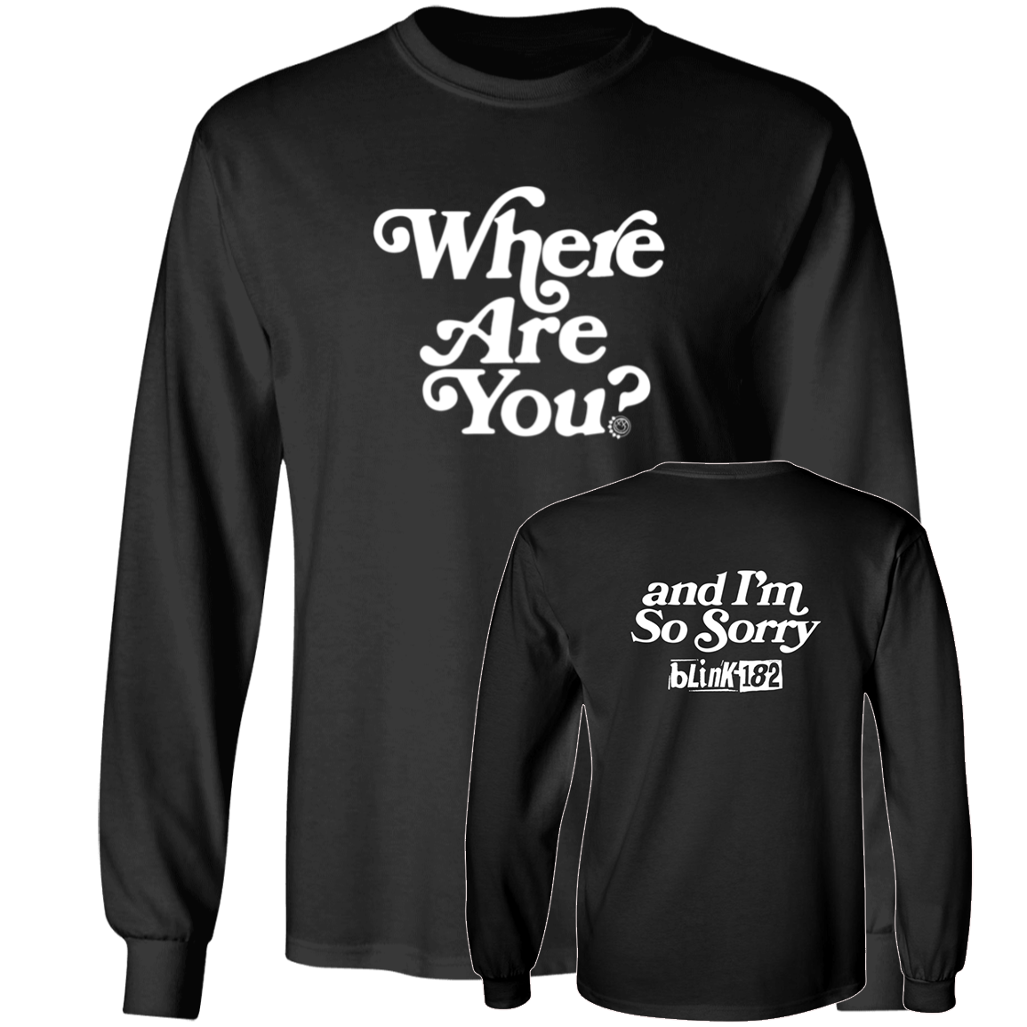 [Front + Back] Blink-182 Rock Long Sleeve Shirt