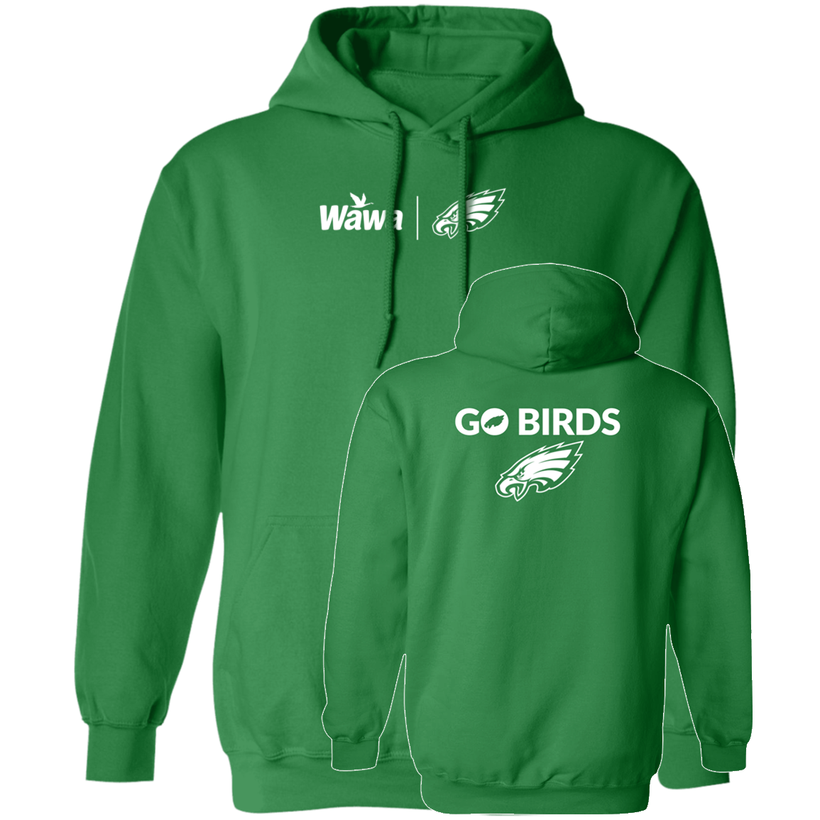 [Front + Back] Wawa Eagles Go Birds Hoodie