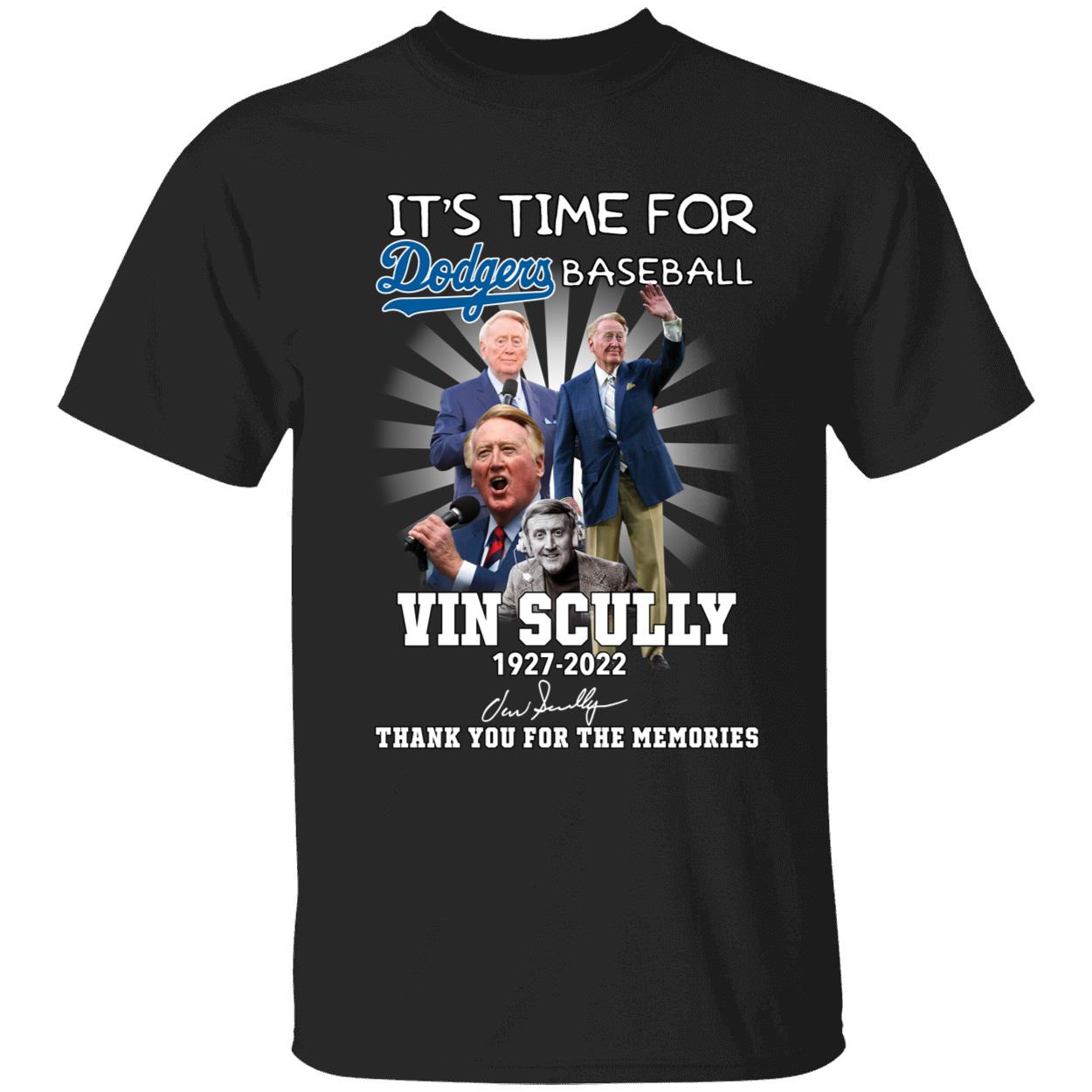 Vin Scully 1927 2022 Thank You For The Memories Shirt