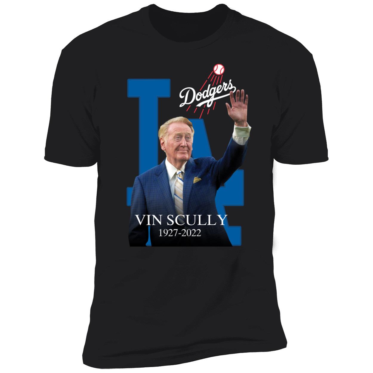 Vin Scully Forever The Voice Of The Dodgers Premium SS T-Shirt