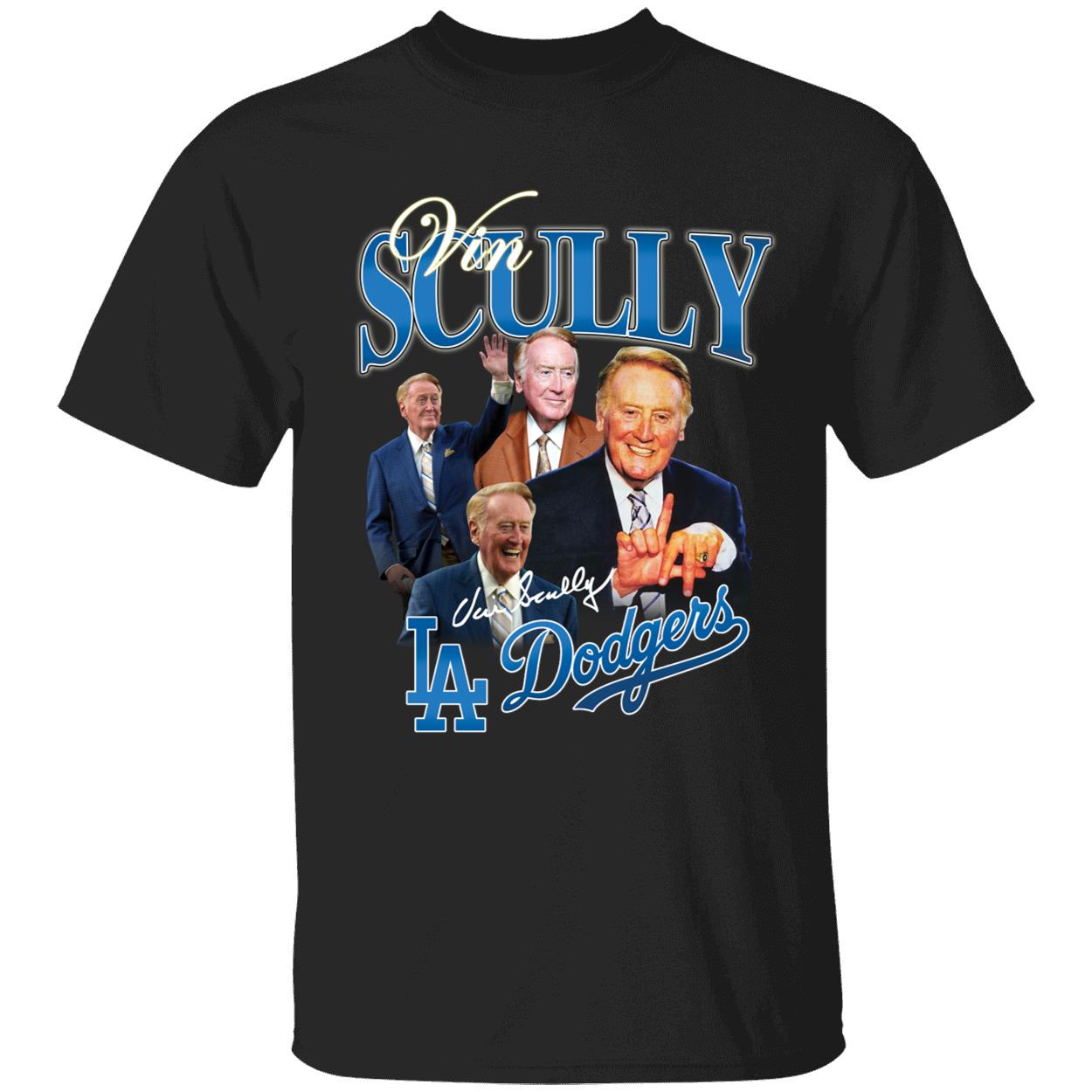 Vin Scully Los Angeles Dodgers Baseball Shirt
