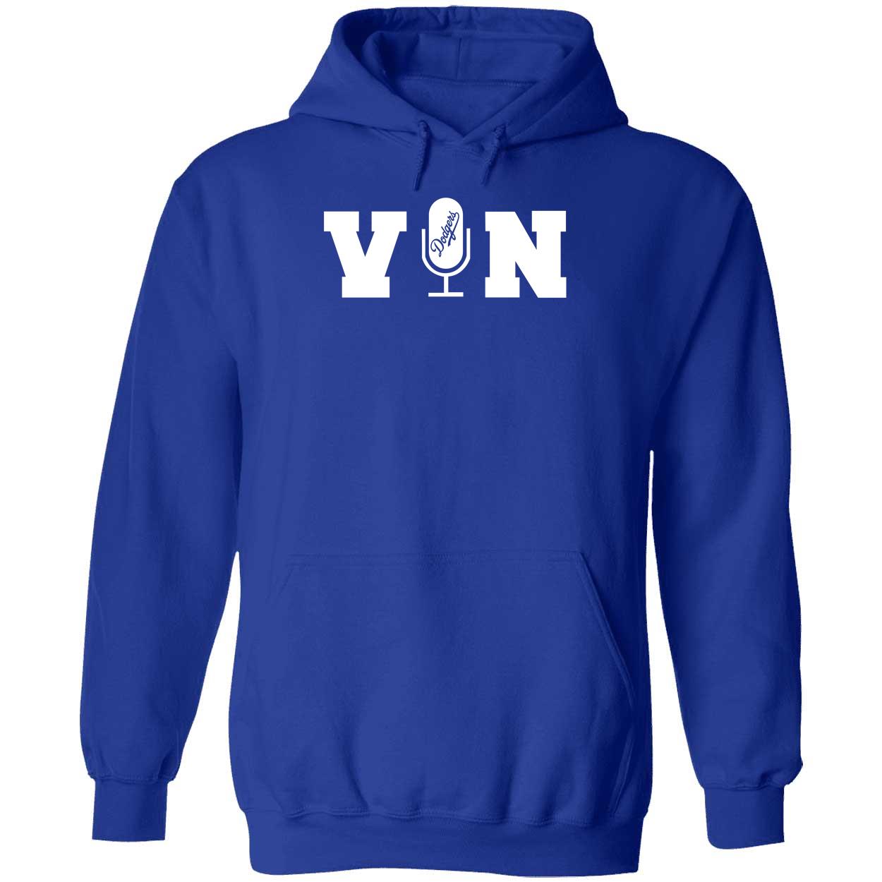 Vin Scully Microphone Dodger Hoodie