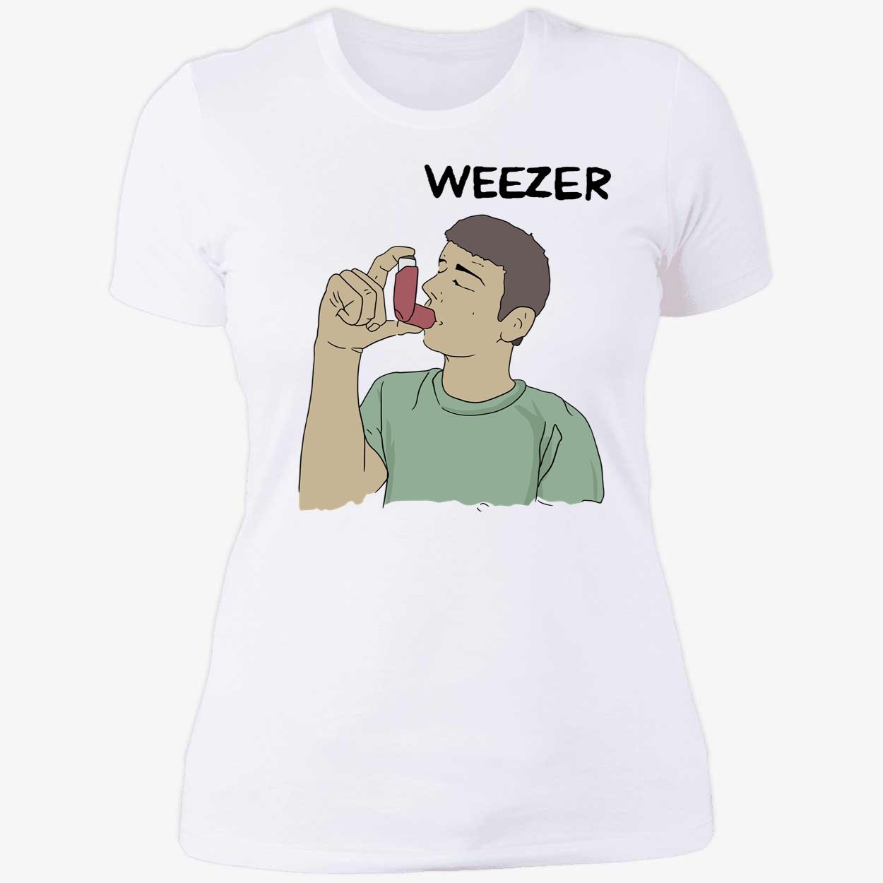 Weezer Inhaler Ladies Boyfriend Shirt
