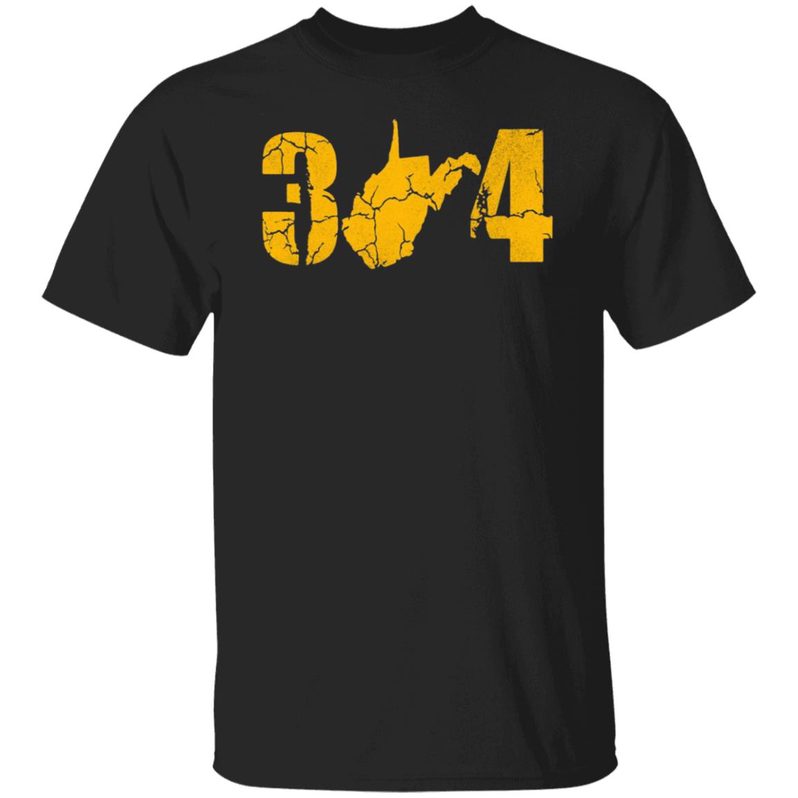 West Virginia 304 State Map Pride Shirt