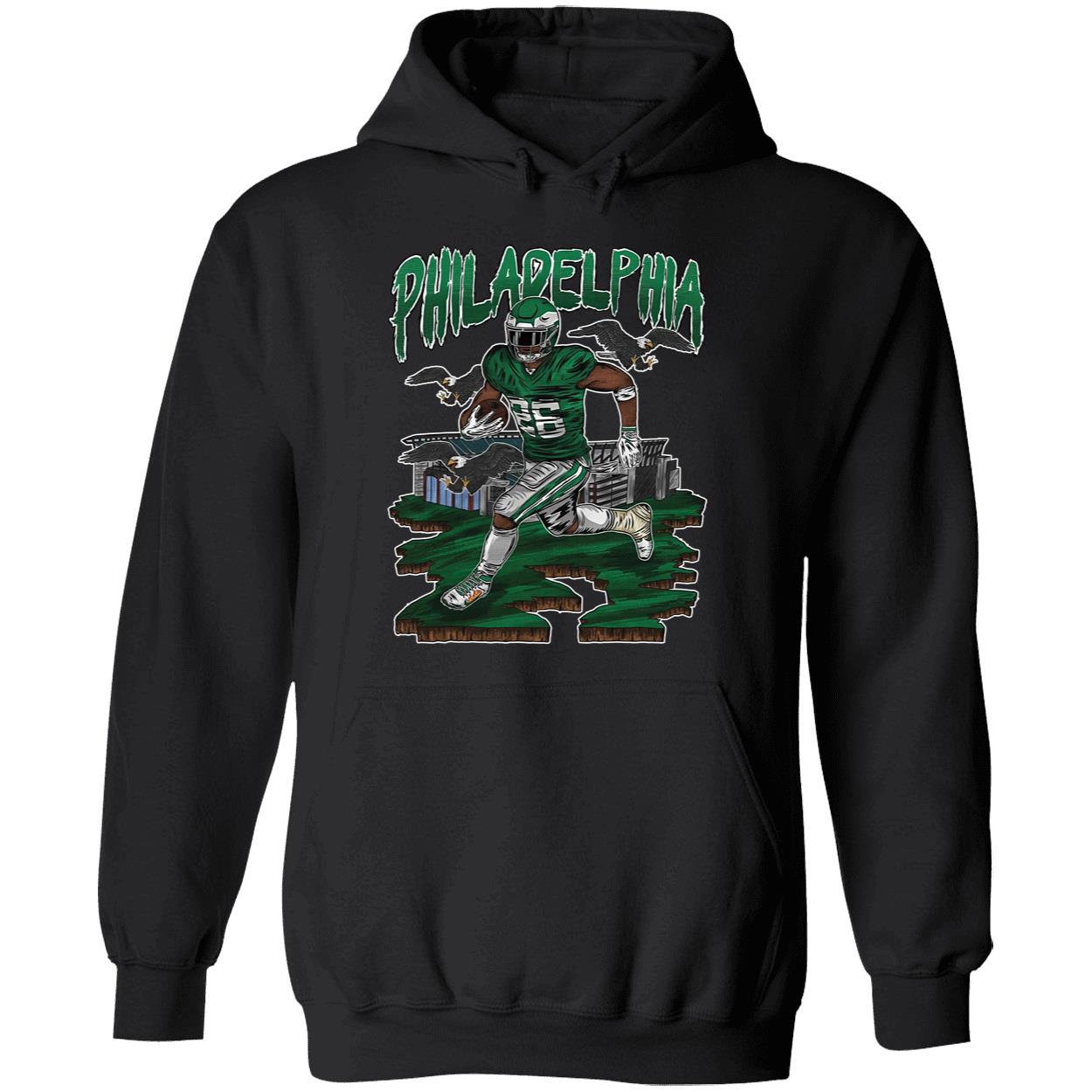 black Philadelphia Eagles Saquon Barkley Go Birds Shirt 2 1.jpg