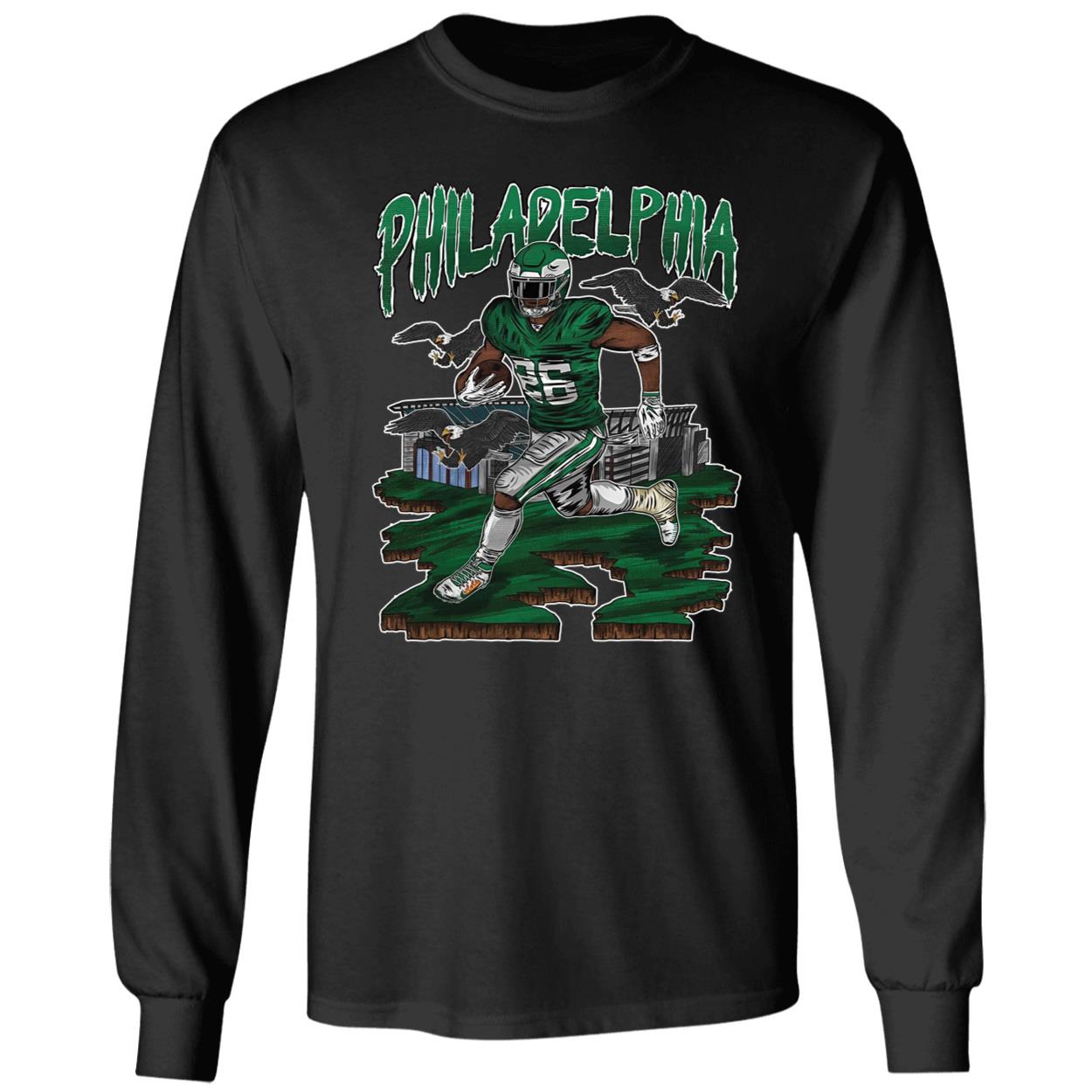 black Philadelphia Eagles Saquon Barkley Go Birds Shirt 4 1.jpg