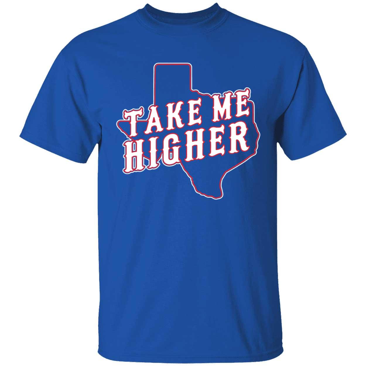 blue Take Me Higher Texas Baseball Shirt 1 1.jpg