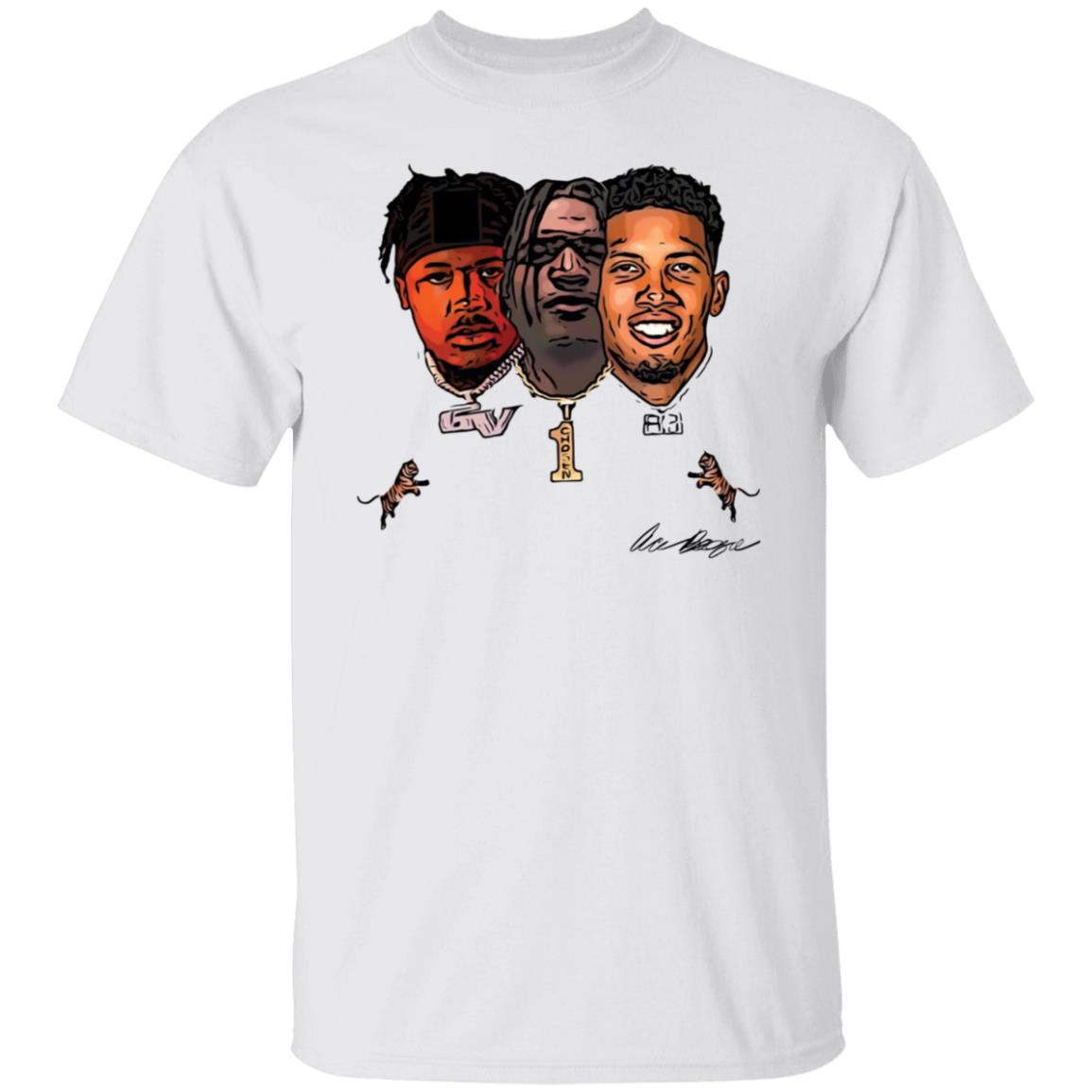 Joe Burrow Ja'marr Chase Tee Higgins Tyler Boyd Tres Amigos Shirt