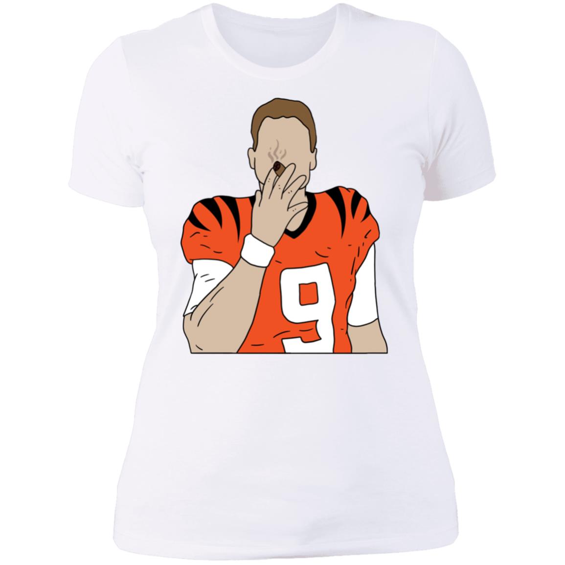 Joe Burrow Cigar Ladies Boyfriend Shirt