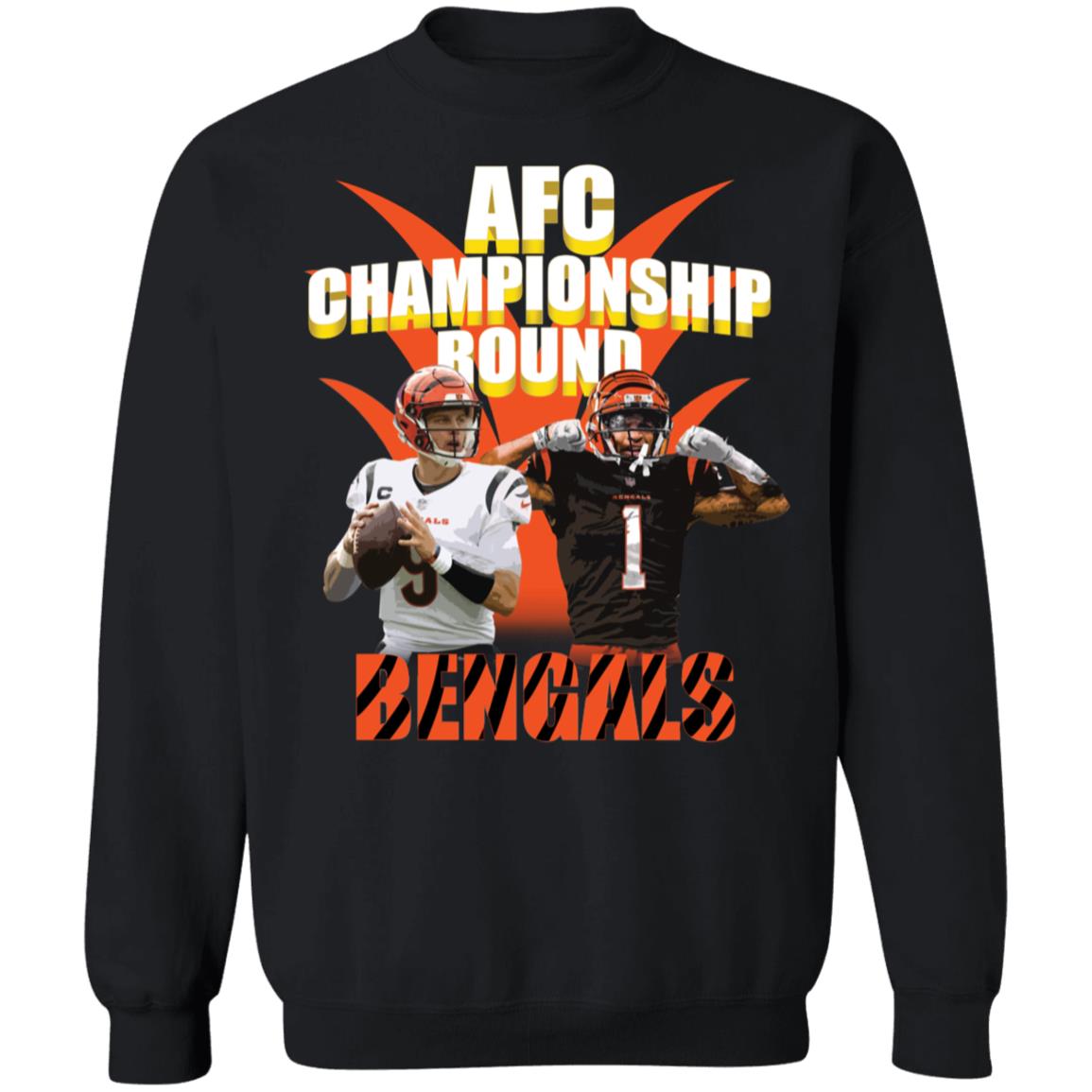 Joe Burrow Ja'Marr Chase AFC Championship Sweatshirt