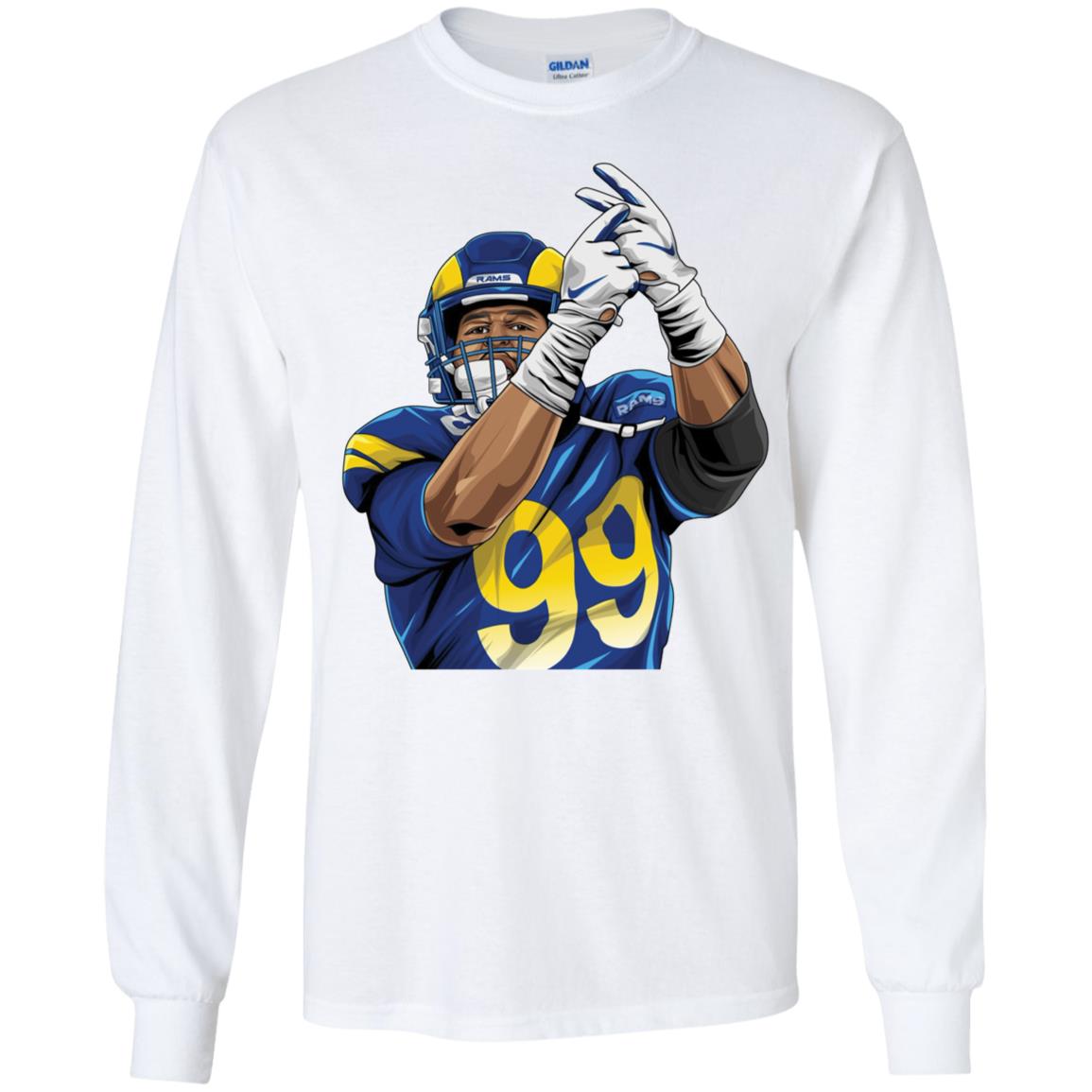 Aaron Donald 99 Rams House Long Sleeve Shirt