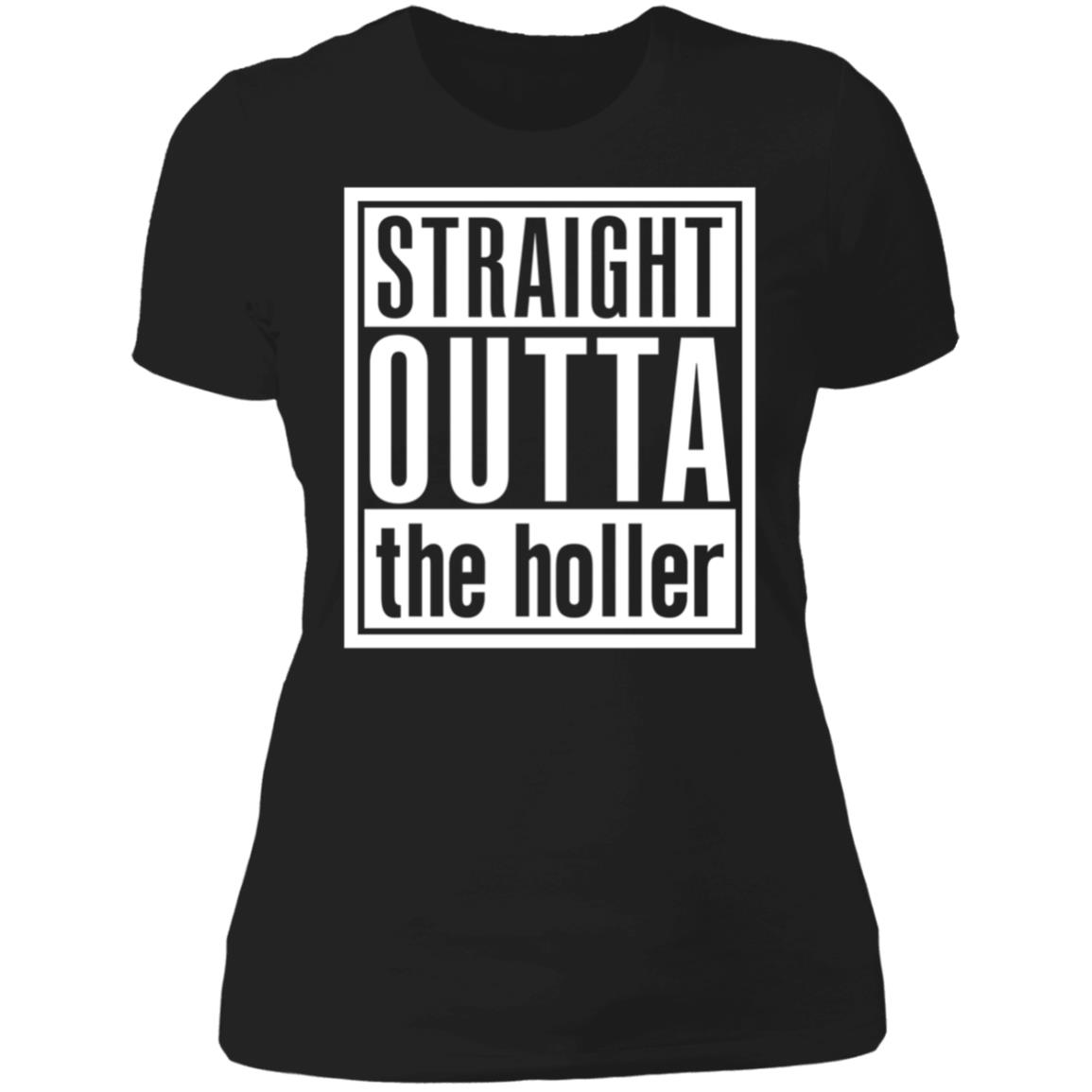 Straight Outta The Holler Ladies Boyfriend Shirt