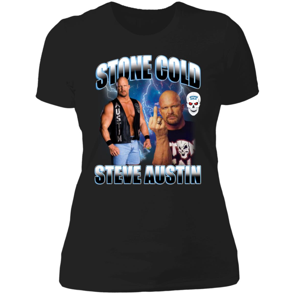 Stone Cold Steve Austin Ladies Boyfriend Shirt
