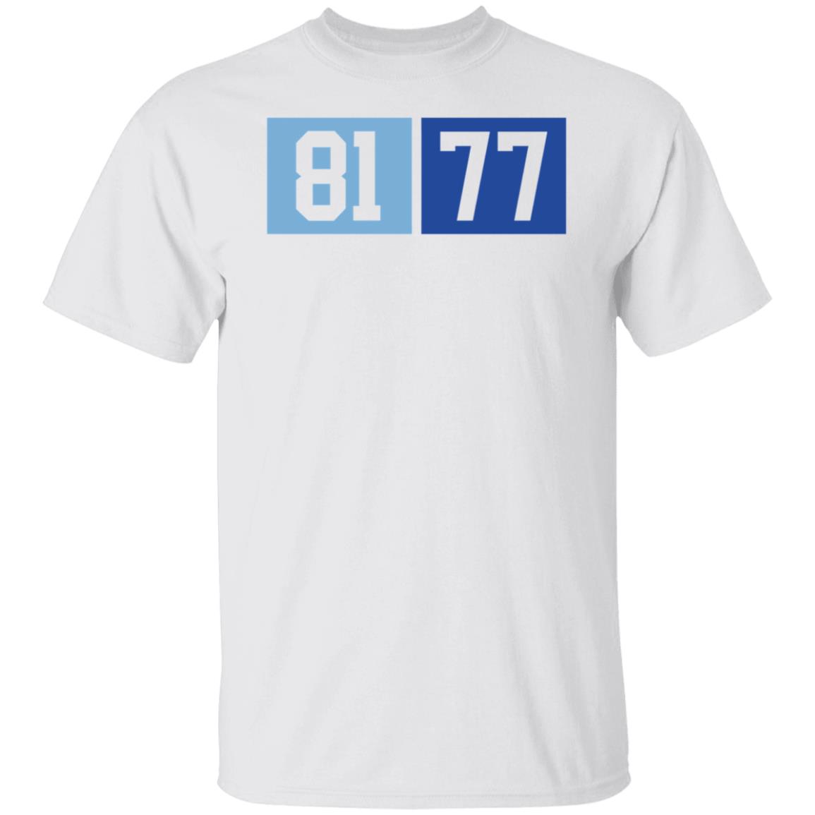 North Carolina Tar Heels 81 77 Shirt