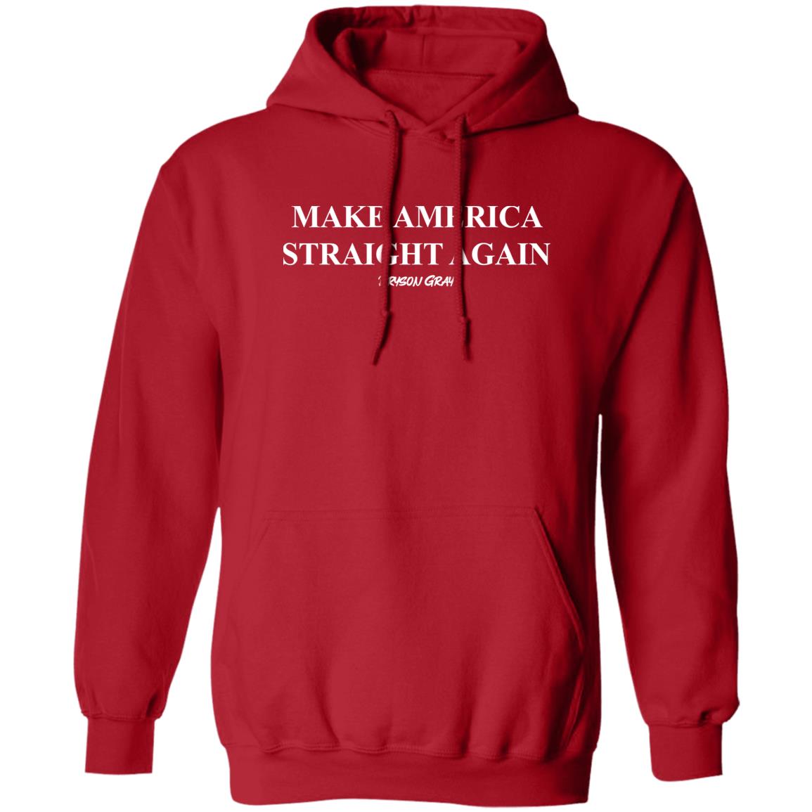 Ccg Bryson Make America Straight Again Bryson Gray Hoodie