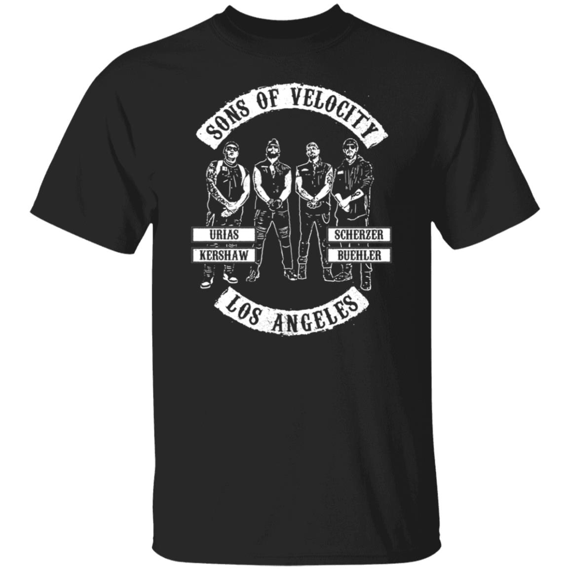 Sons Of Velocity Los Angeles Urías Kershaw Scherzer Buehler Shirt