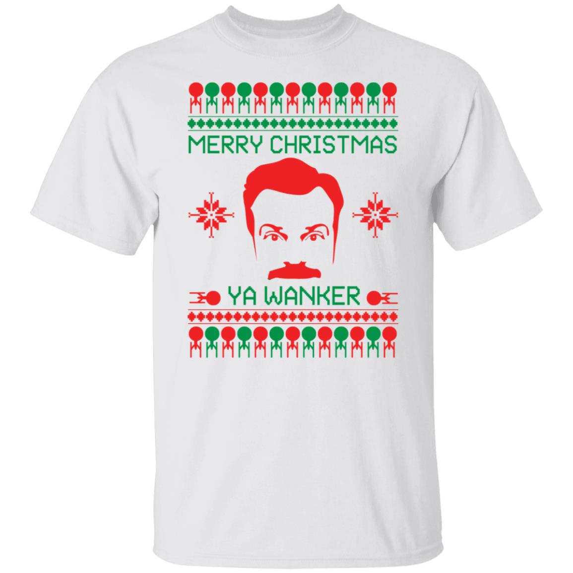 Ted Lasso Merry Christmas Ya Wanker Shirt