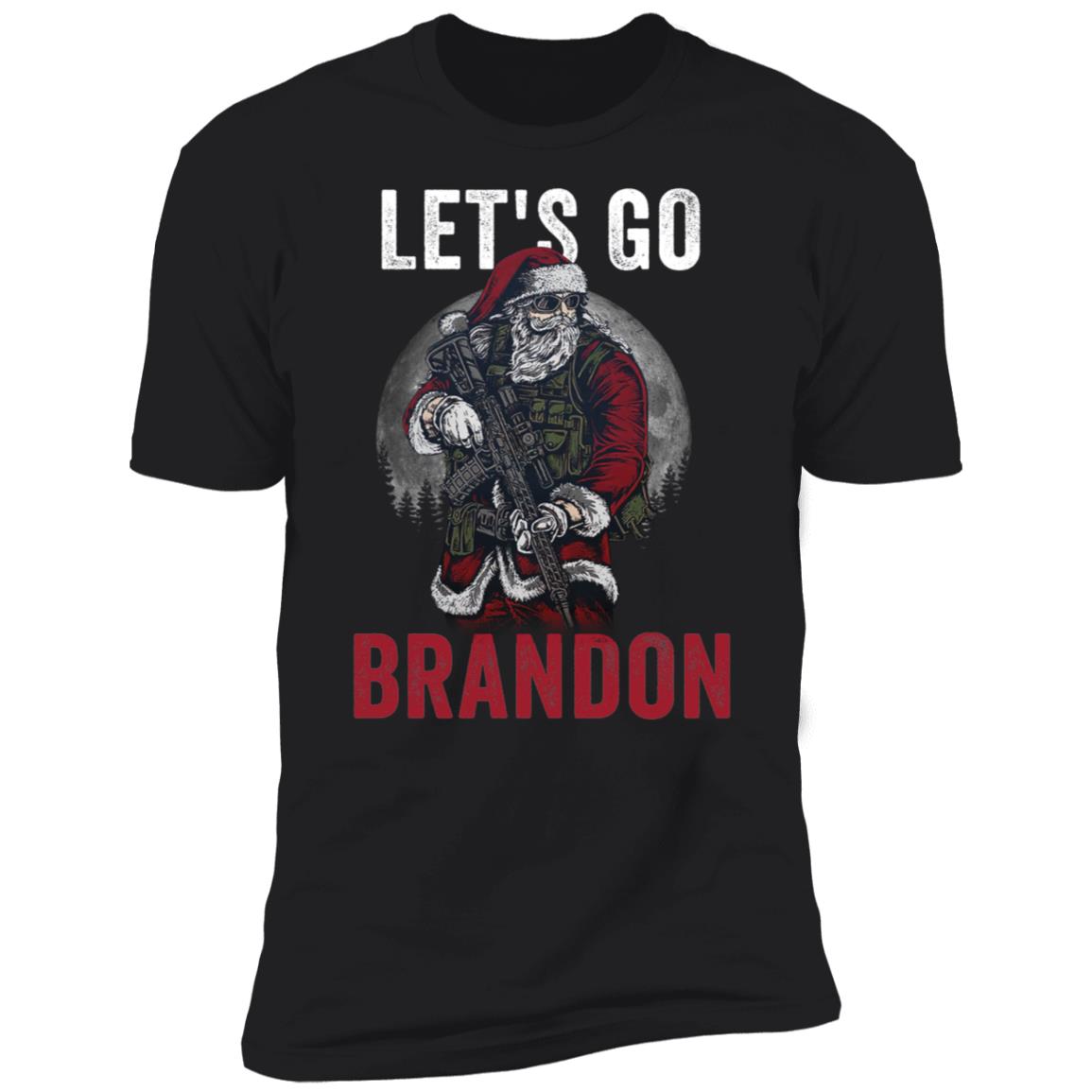 Tactical Santa Let's Go Brandon Christmas Premium SS T-Shirt