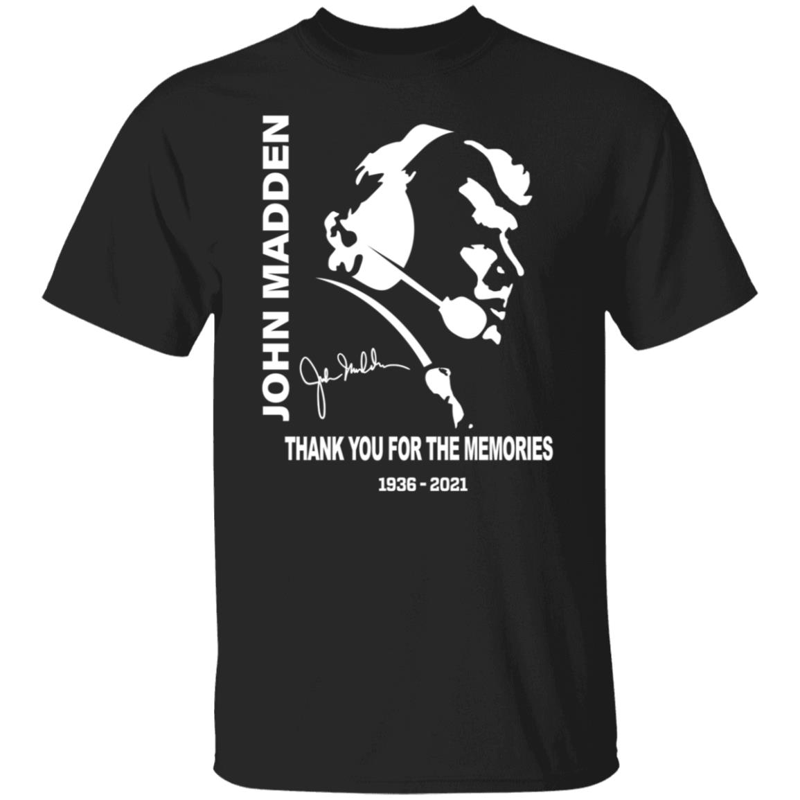 John Madden Thank You For The Memories Shirt