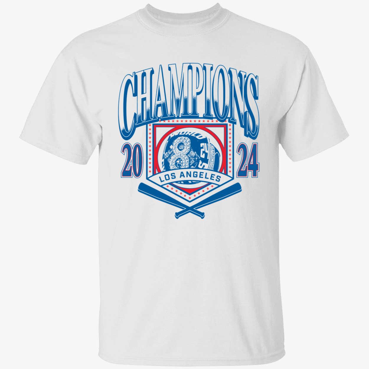 white Los Angeles Dodgers 8 Time World Champions 2024 Shirt 1 1.jpg